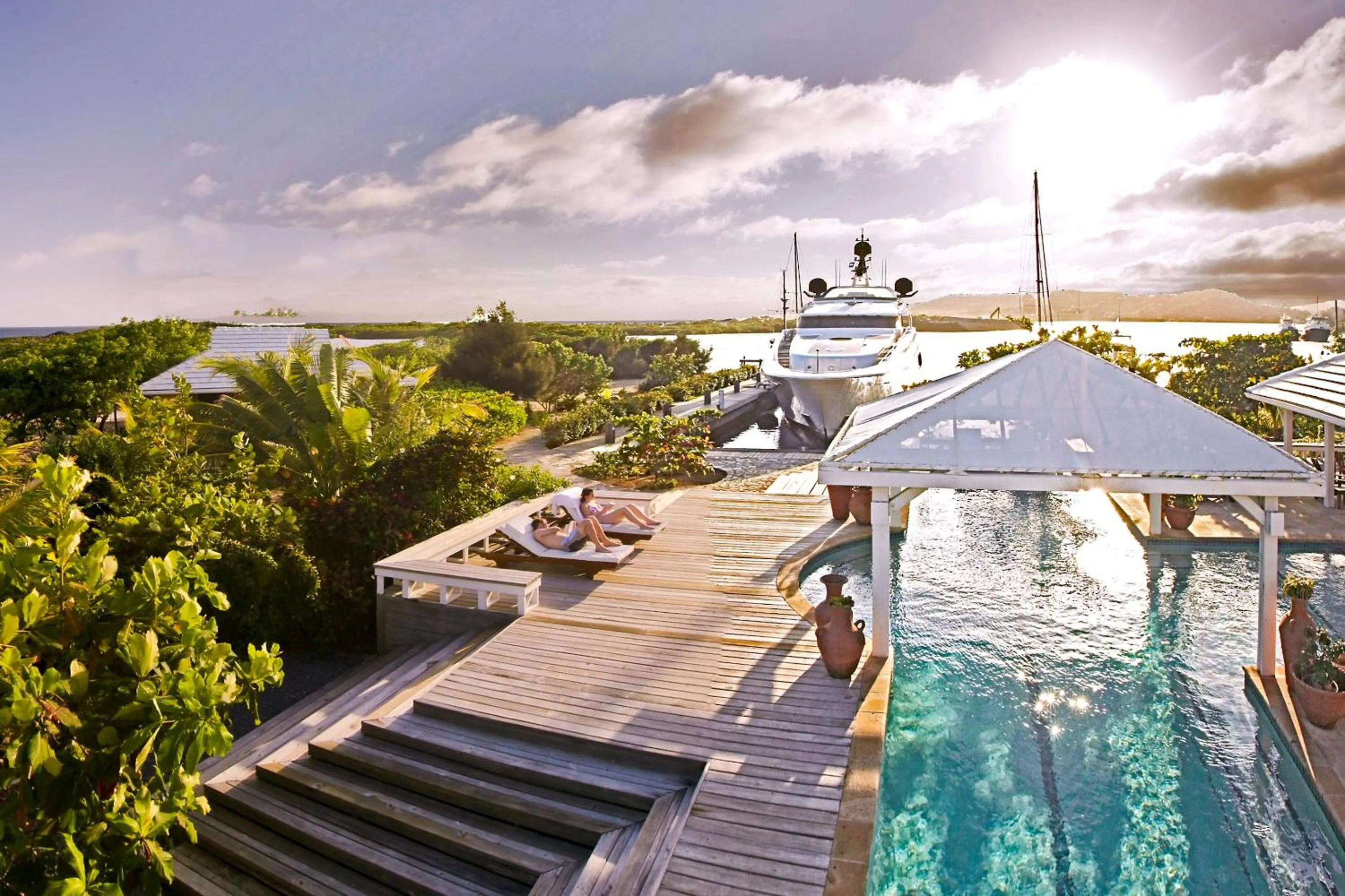 Bird's eye view in Barefoot Cay Resort