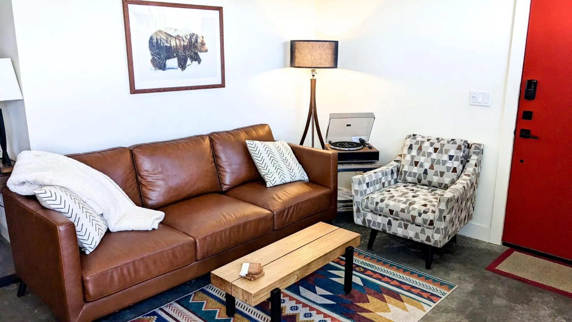 Living room in LUX Modern Chalet, Pool & Hot Tub, 10 Mins to the Mountain & Incredible Views