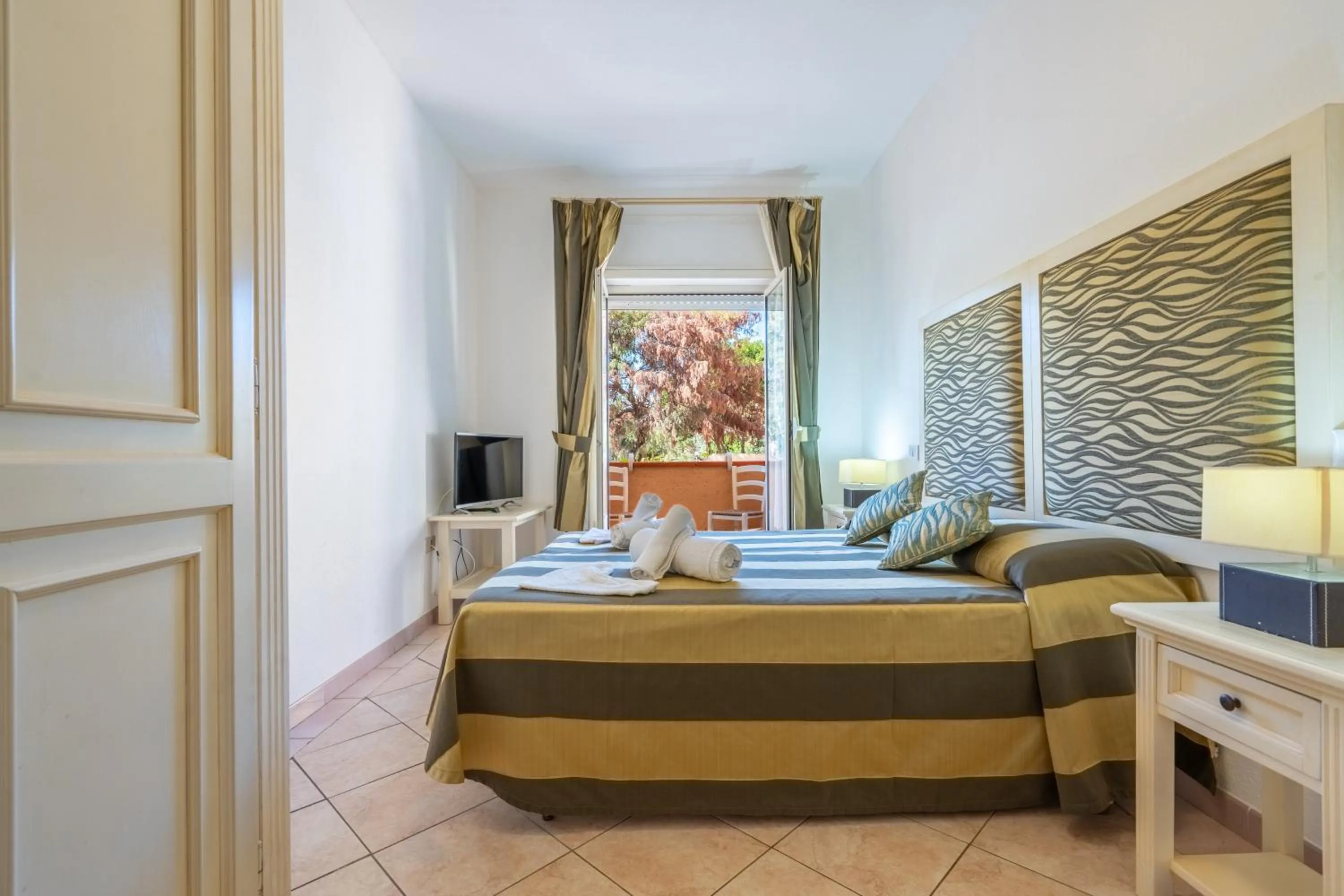 Bed in A.I.R. Hotel Gabbiano