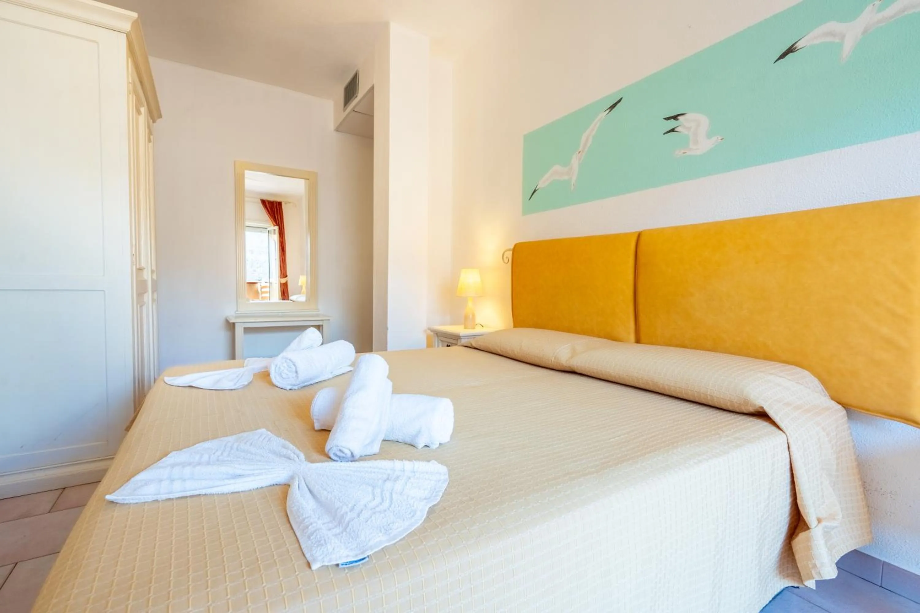 Bed in A.I.R. Hotel Gabbiano