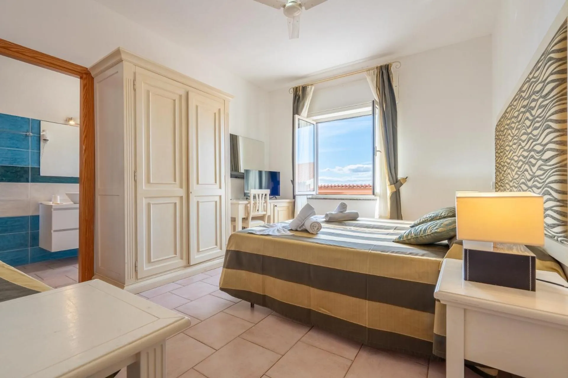 Bed in A.I.R. Hotel Gabbiano