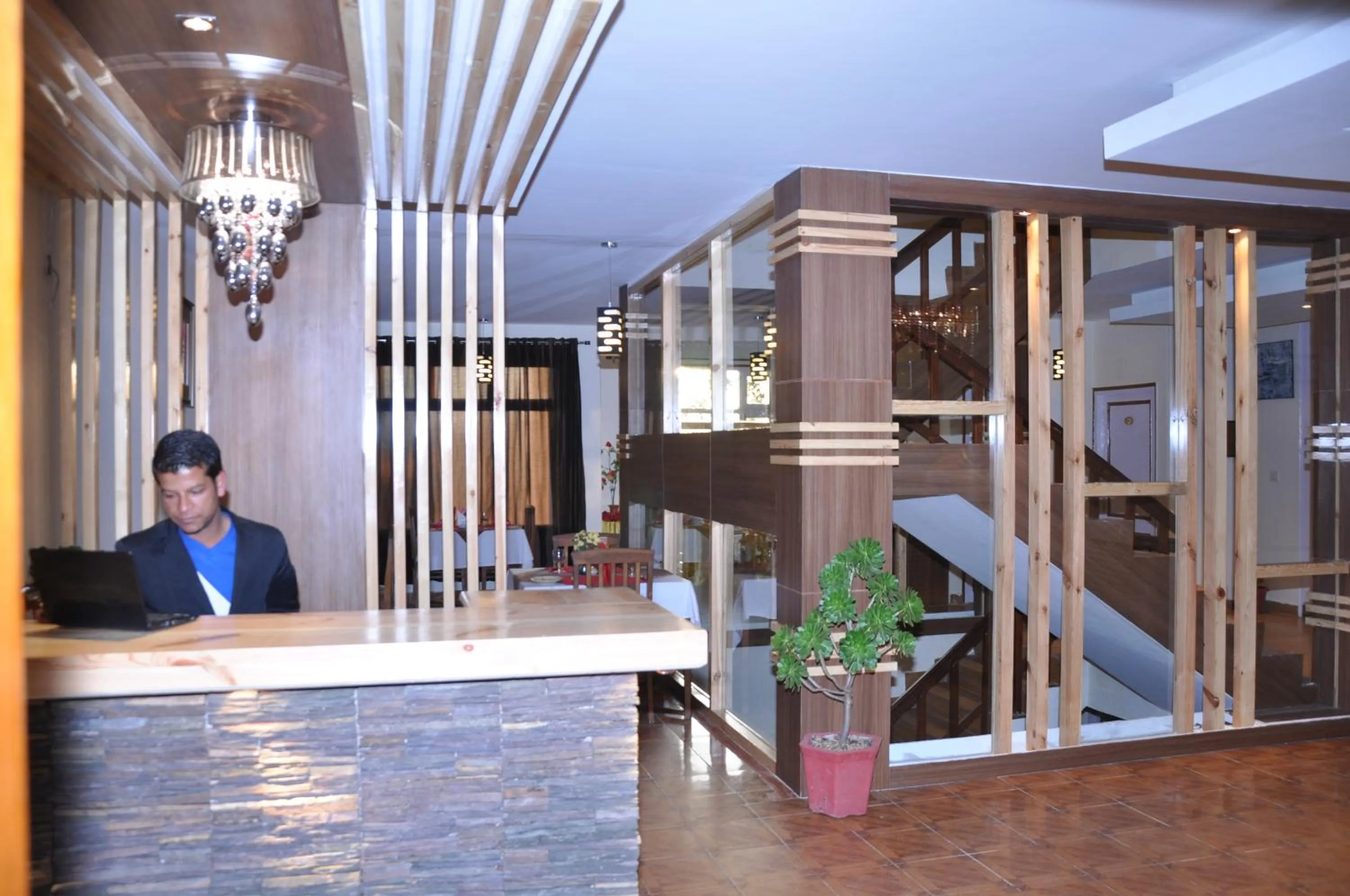 Lobby or reception in Hotel Ekant