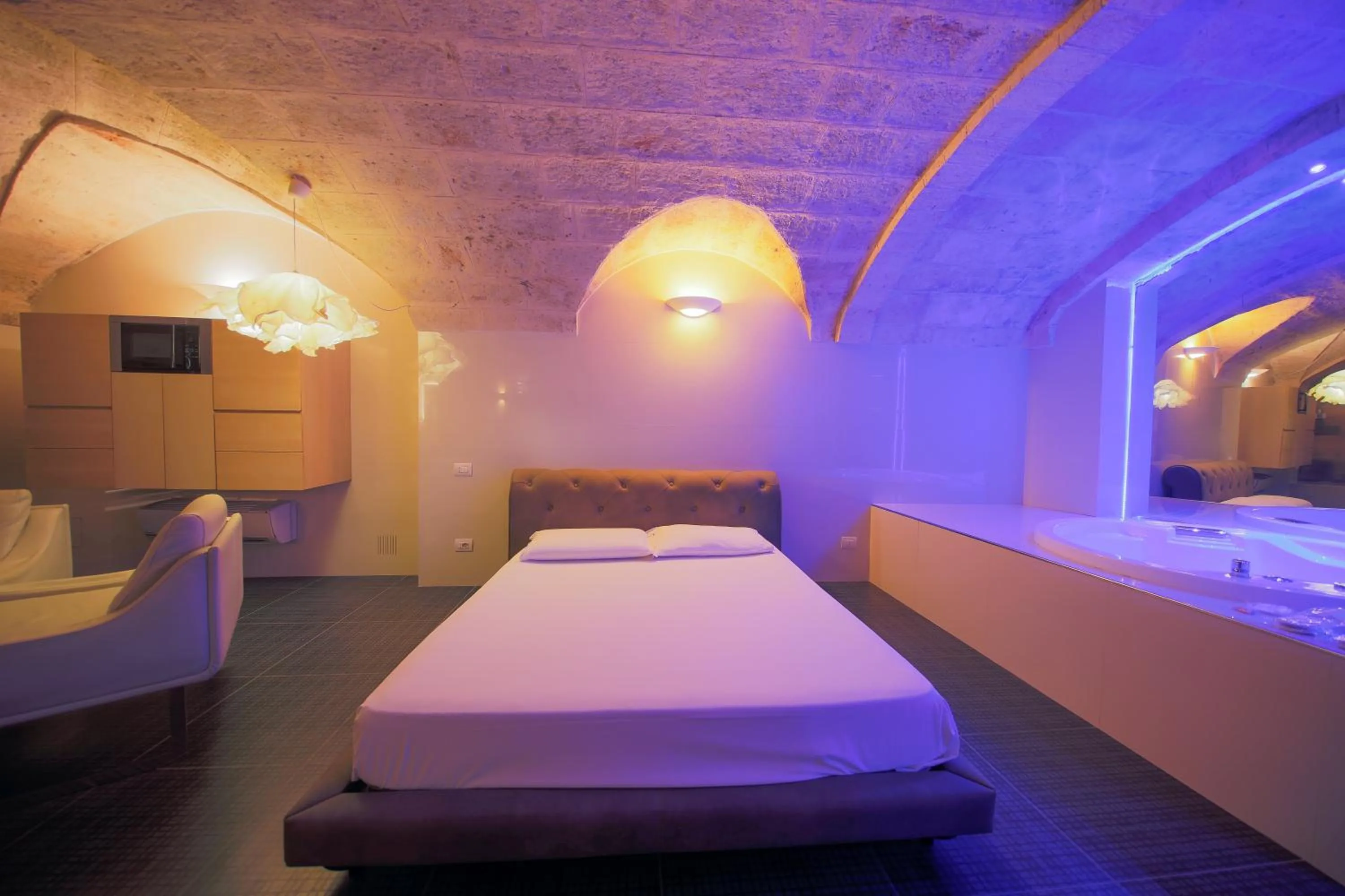 Bed in Cleros Sky Lounge