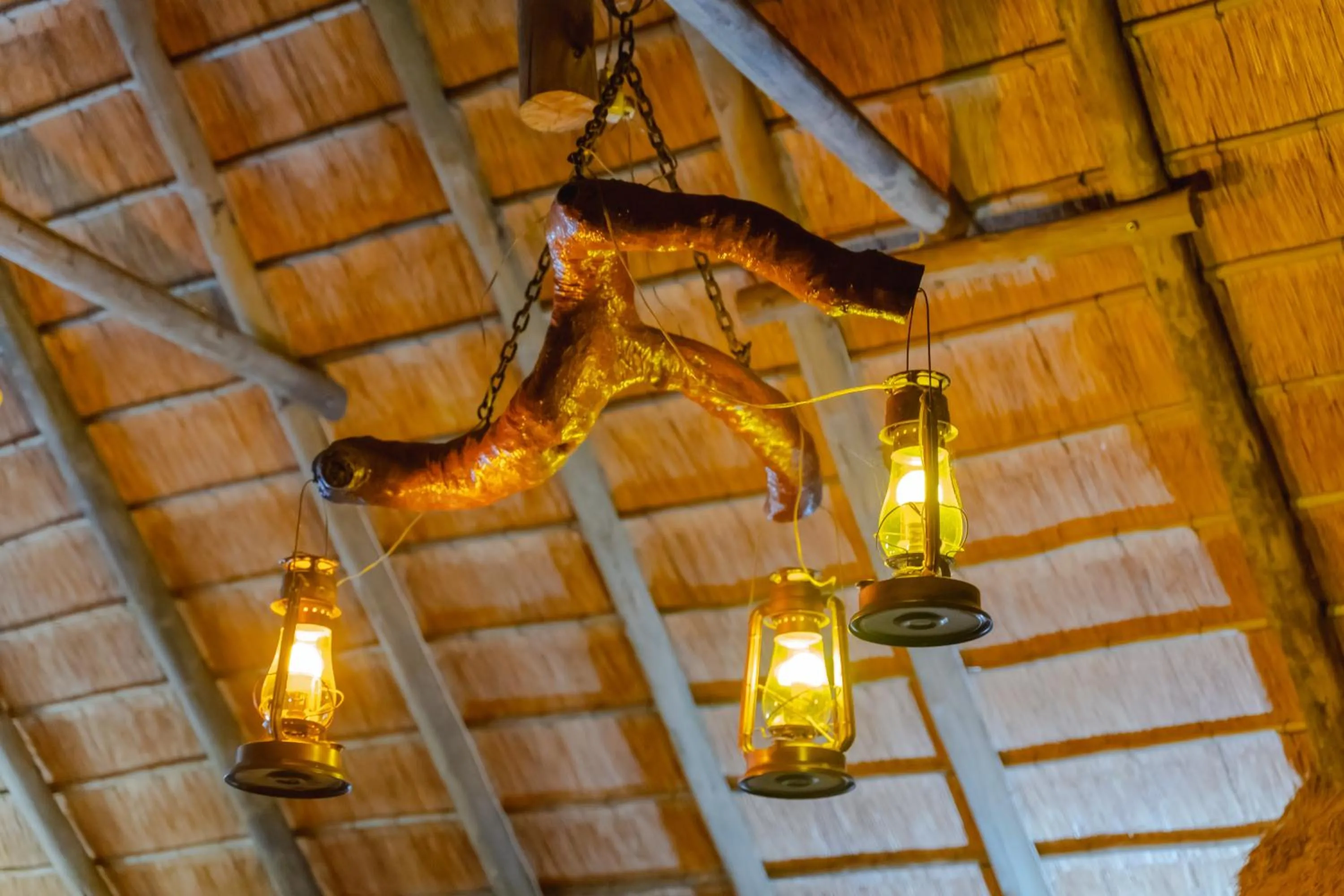 Seating area in Crocodile Bridge Safari Lodge
