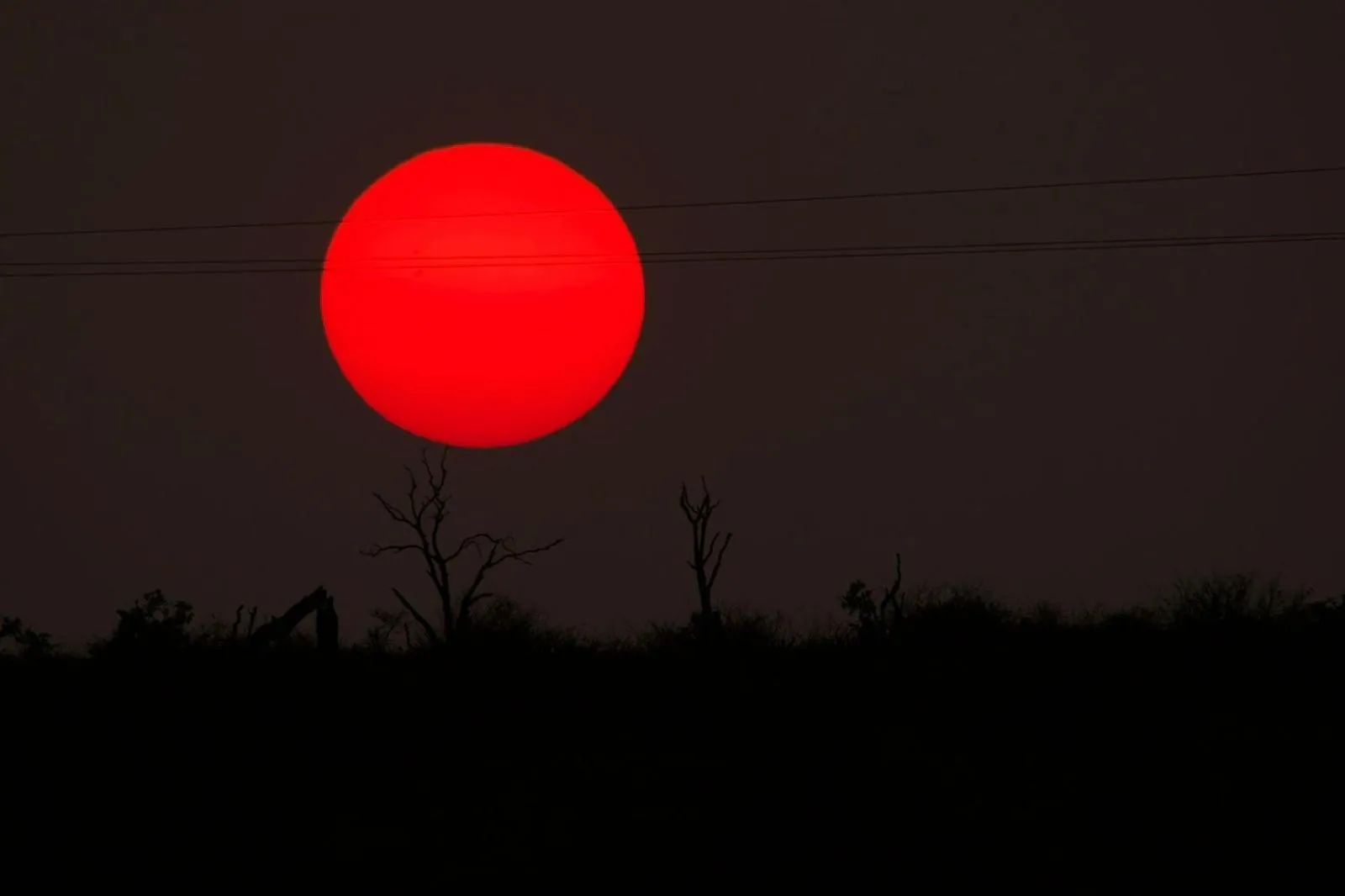 Sunset in Crocodile Bridge Safari Lodge