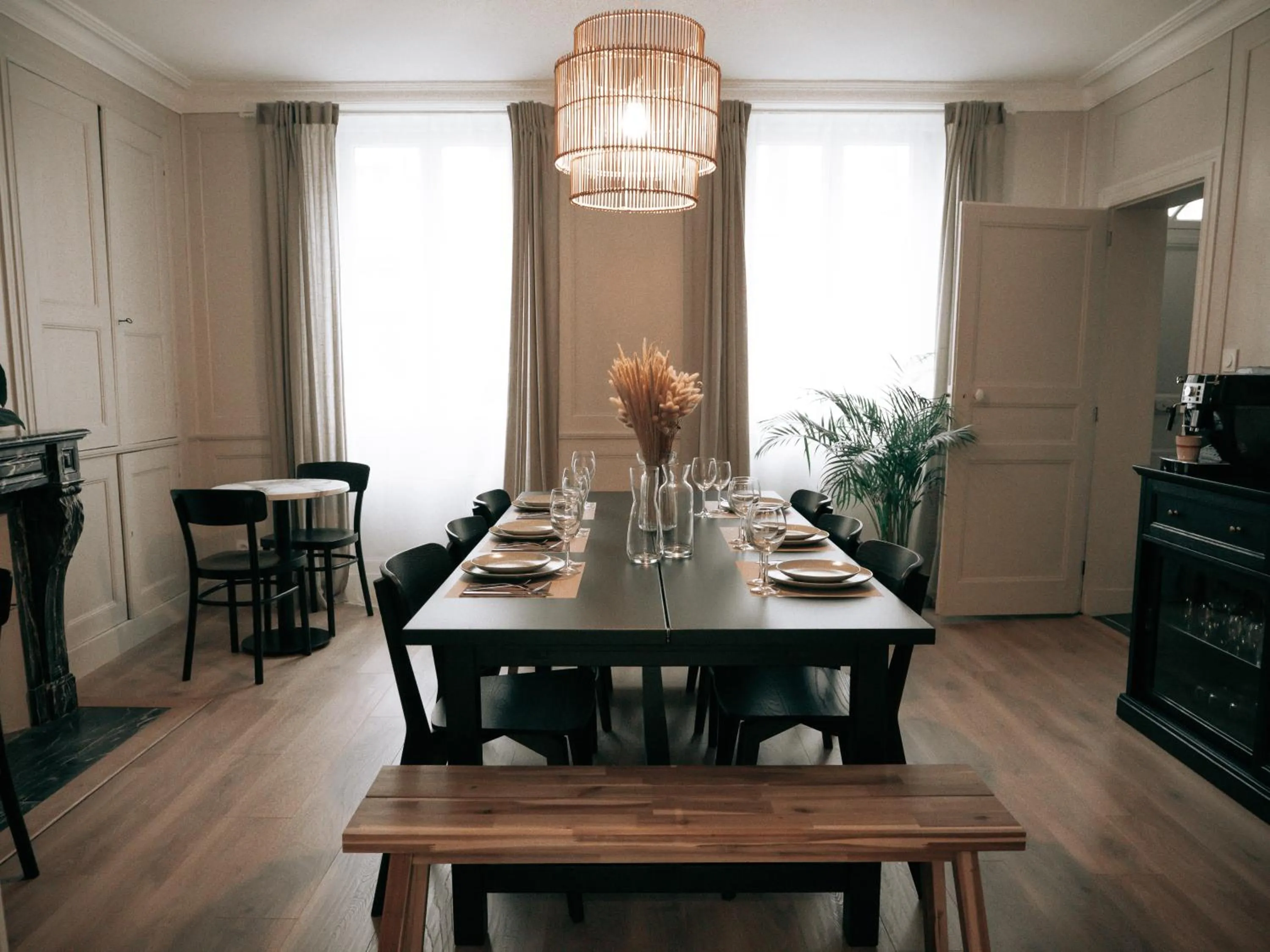 Dining area in La suite