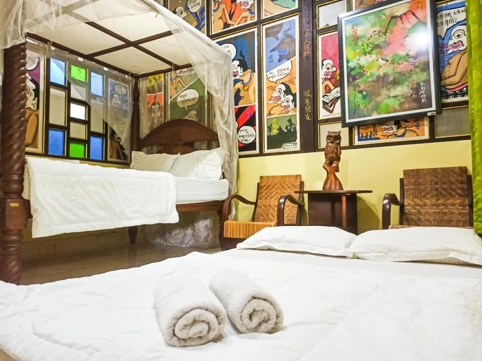 Bed in Omah Eling Medang Kamulan Borobudur