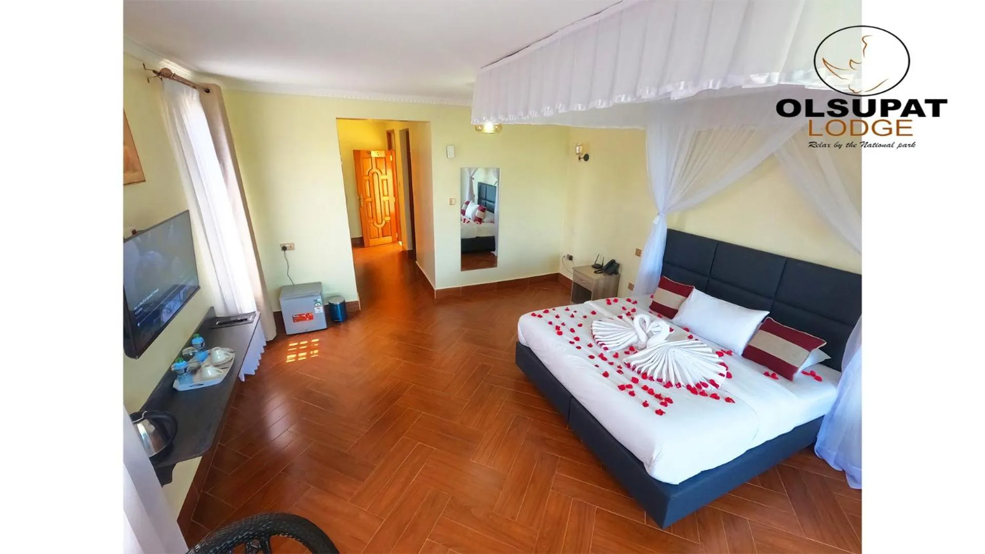 Bed in Olsupat Lodge