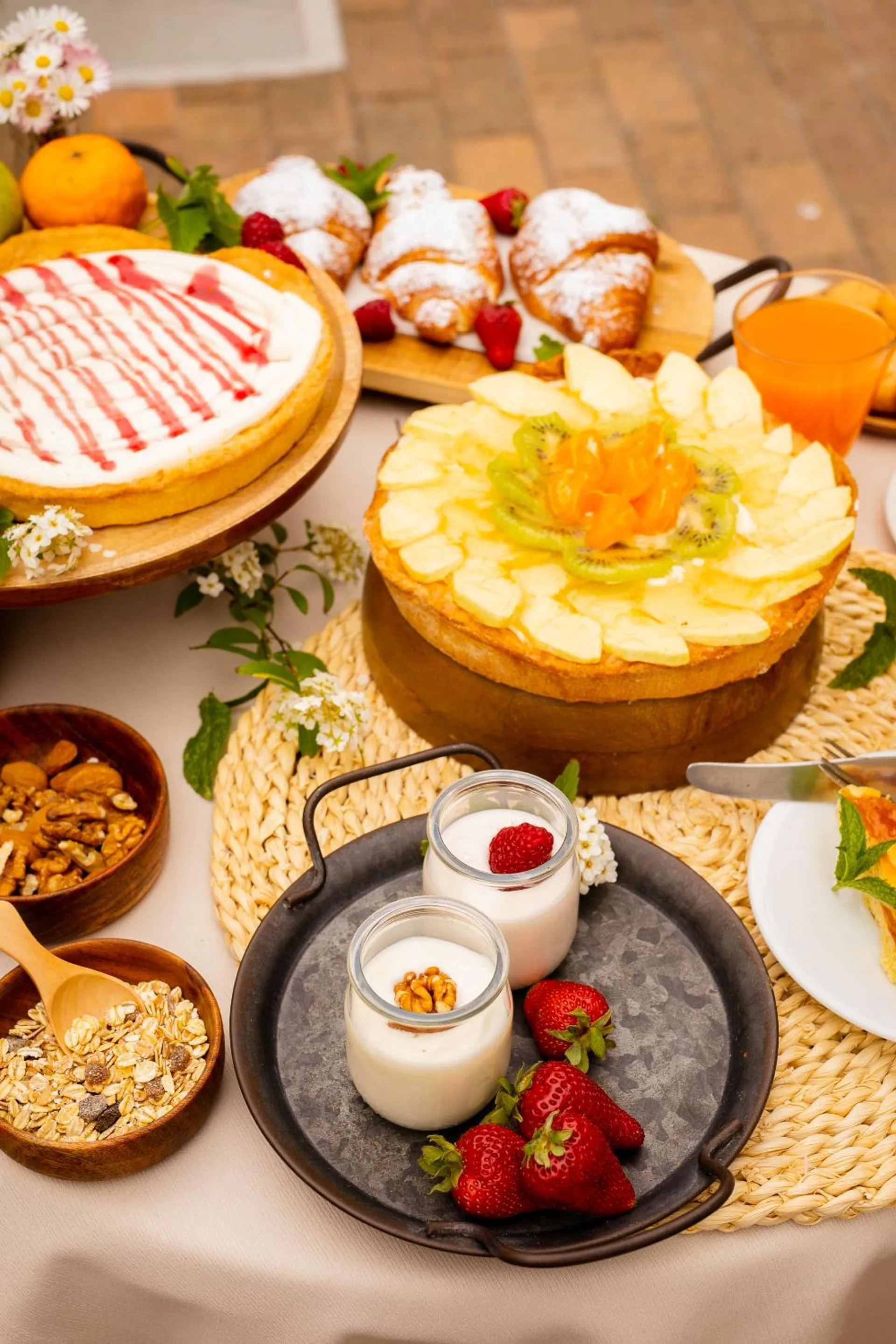 Continental breakfast in New Bristol Sport Hotel