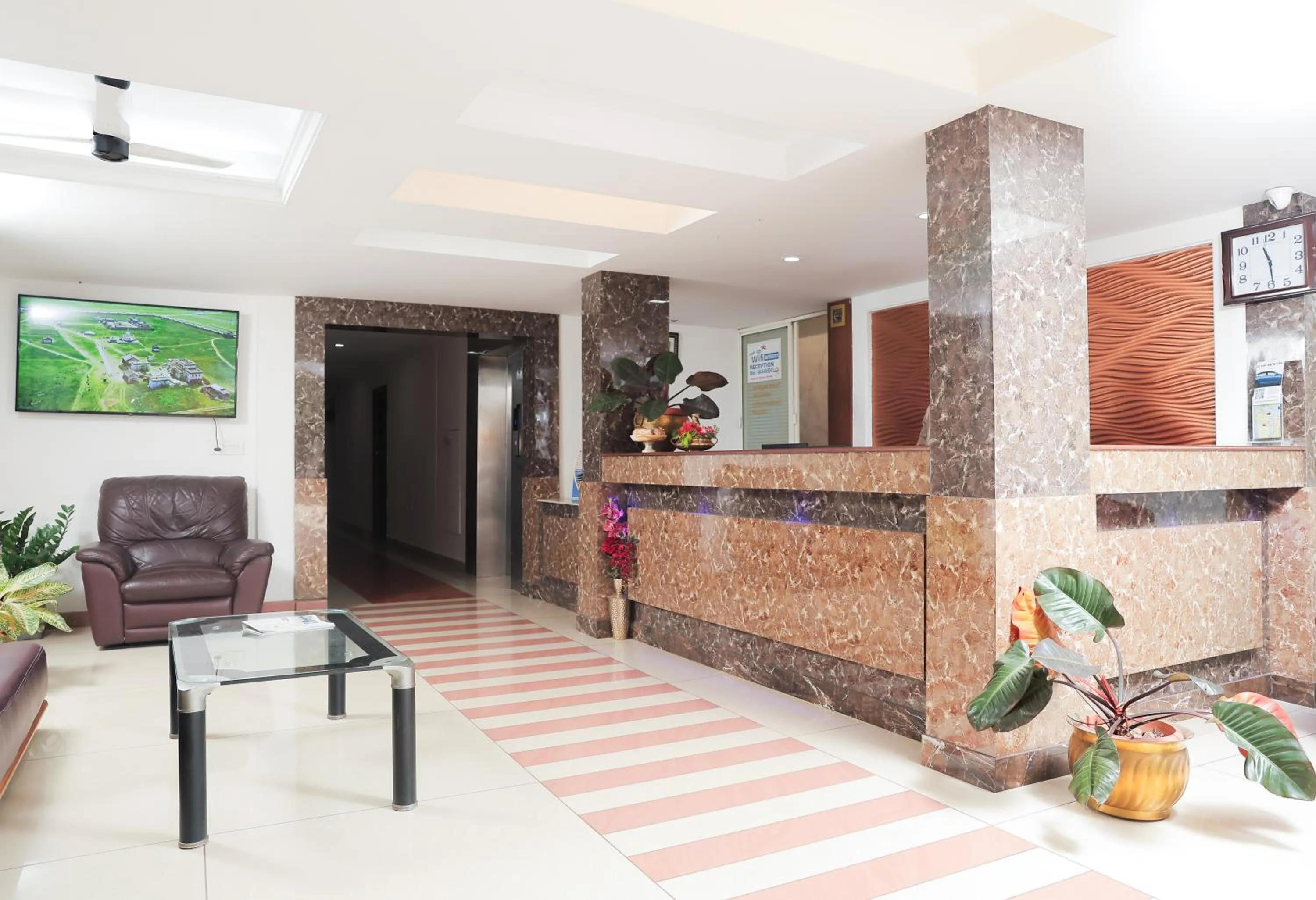 Lobby or reception in A V Residency