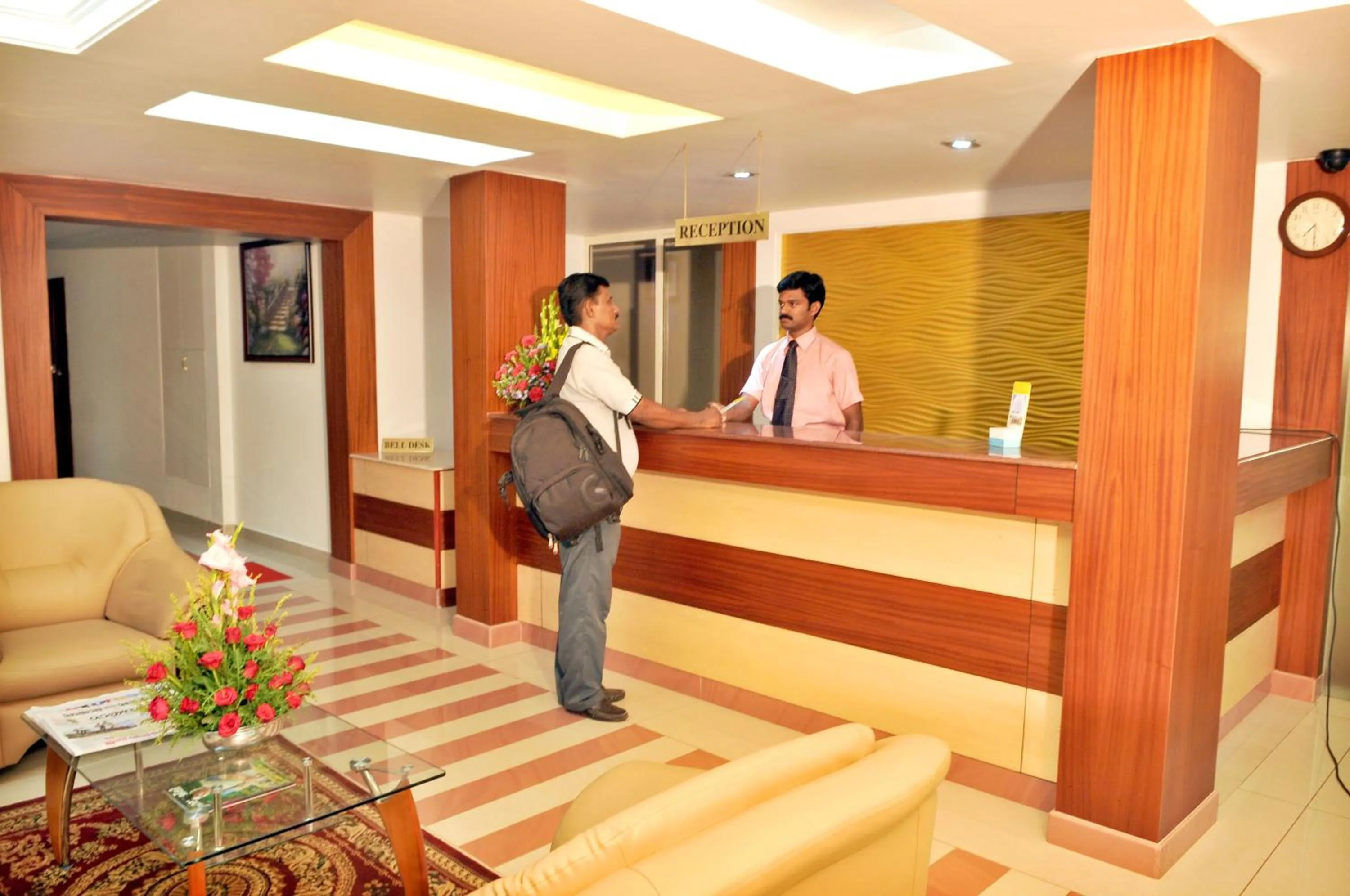 Lobby or reception in A V Residency