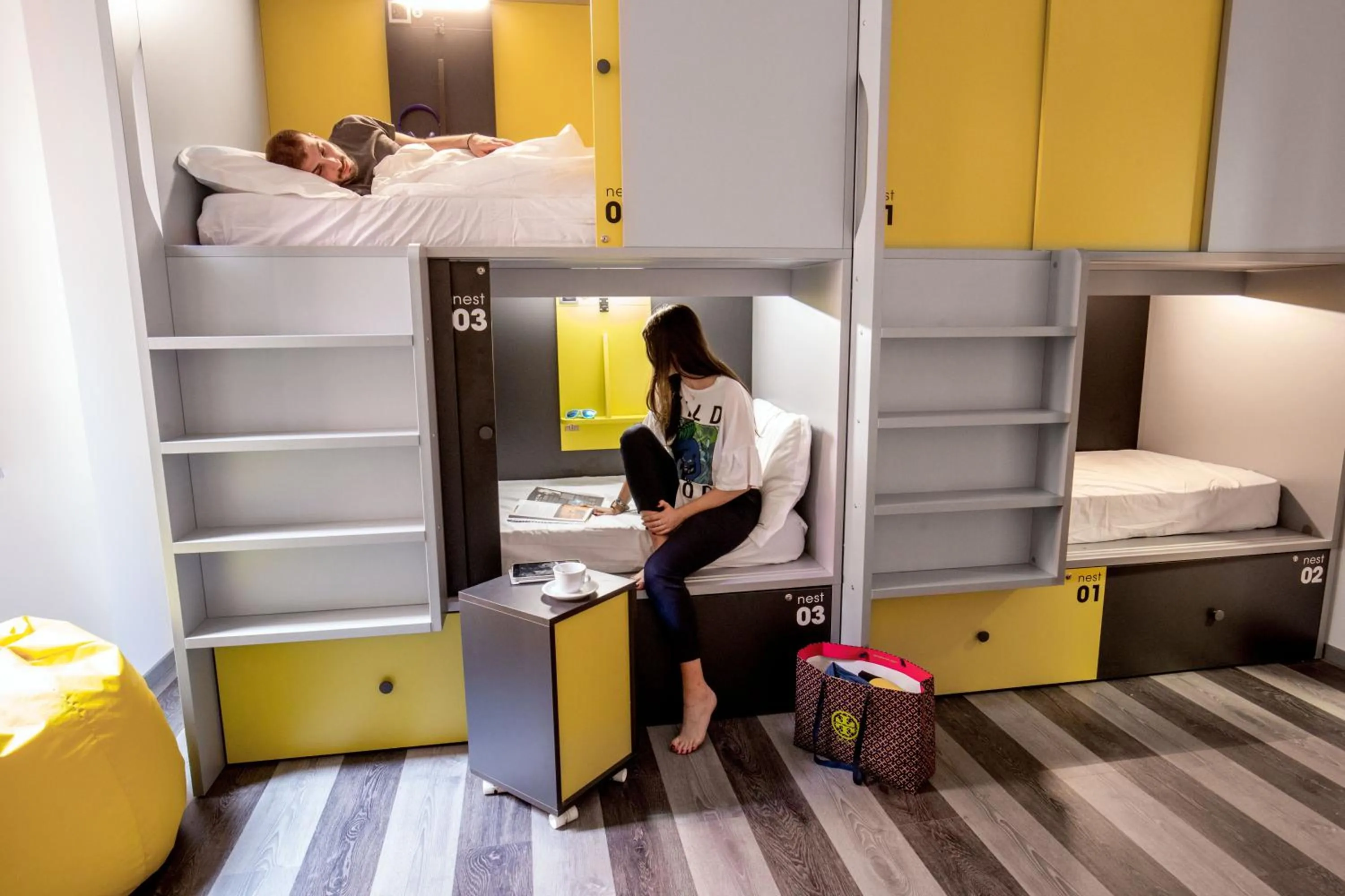 bunk bed in Free Hostels Roma