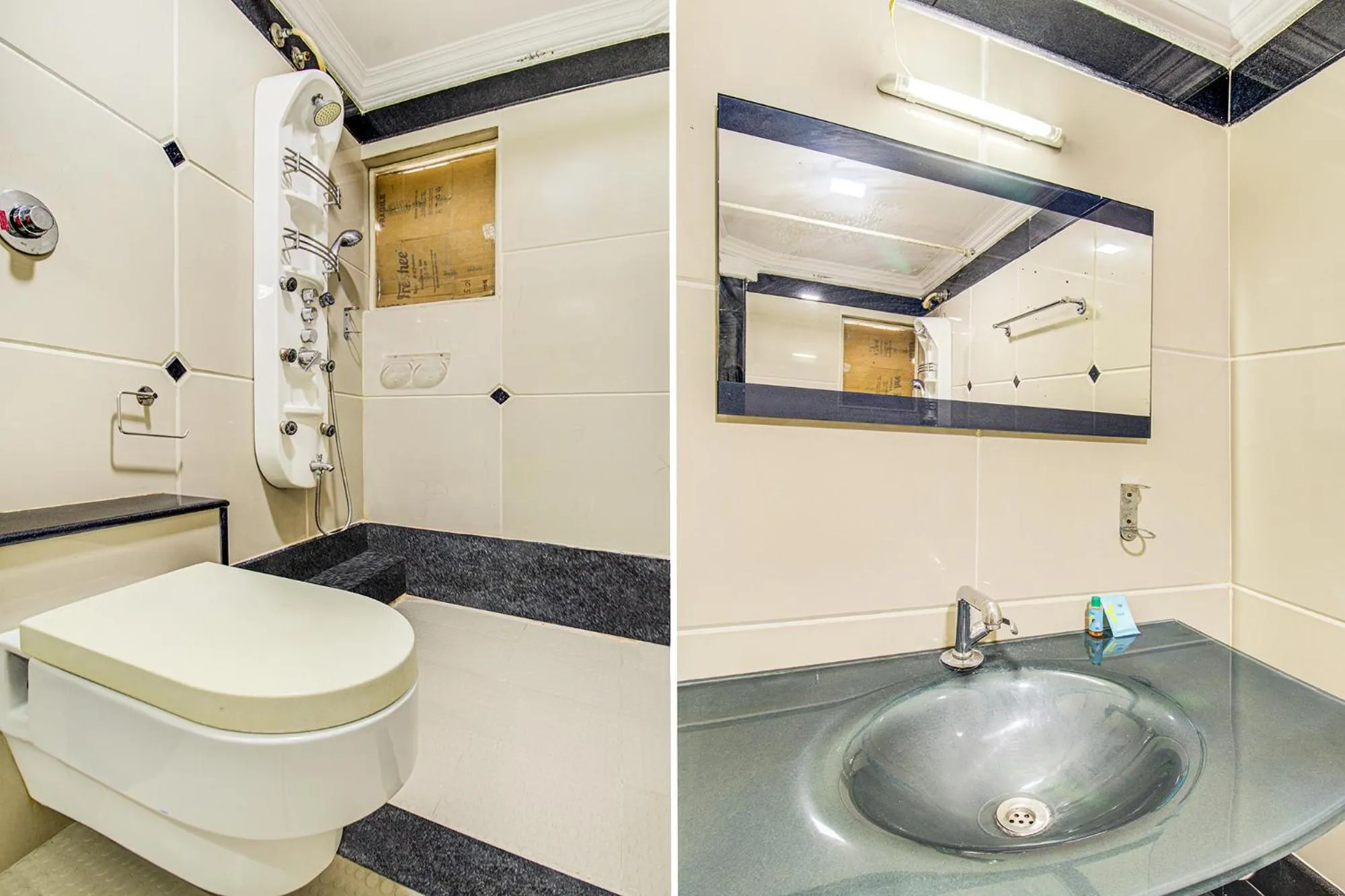 Bathroom in FabHotel Emara Grand - HAL Old Airport Road