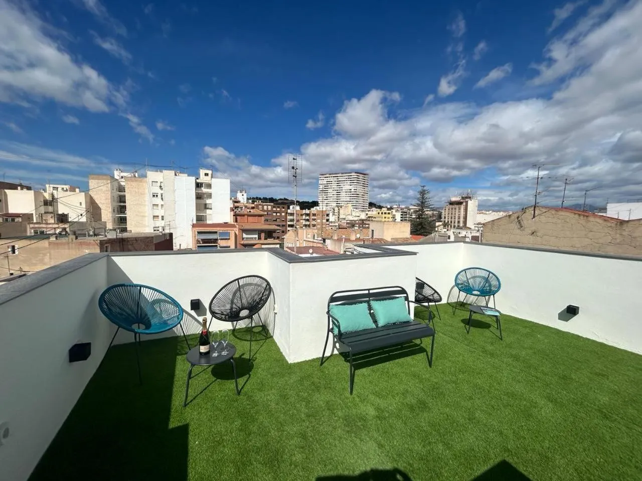 Balcony/Terrace in Apart-hotel Happy Life