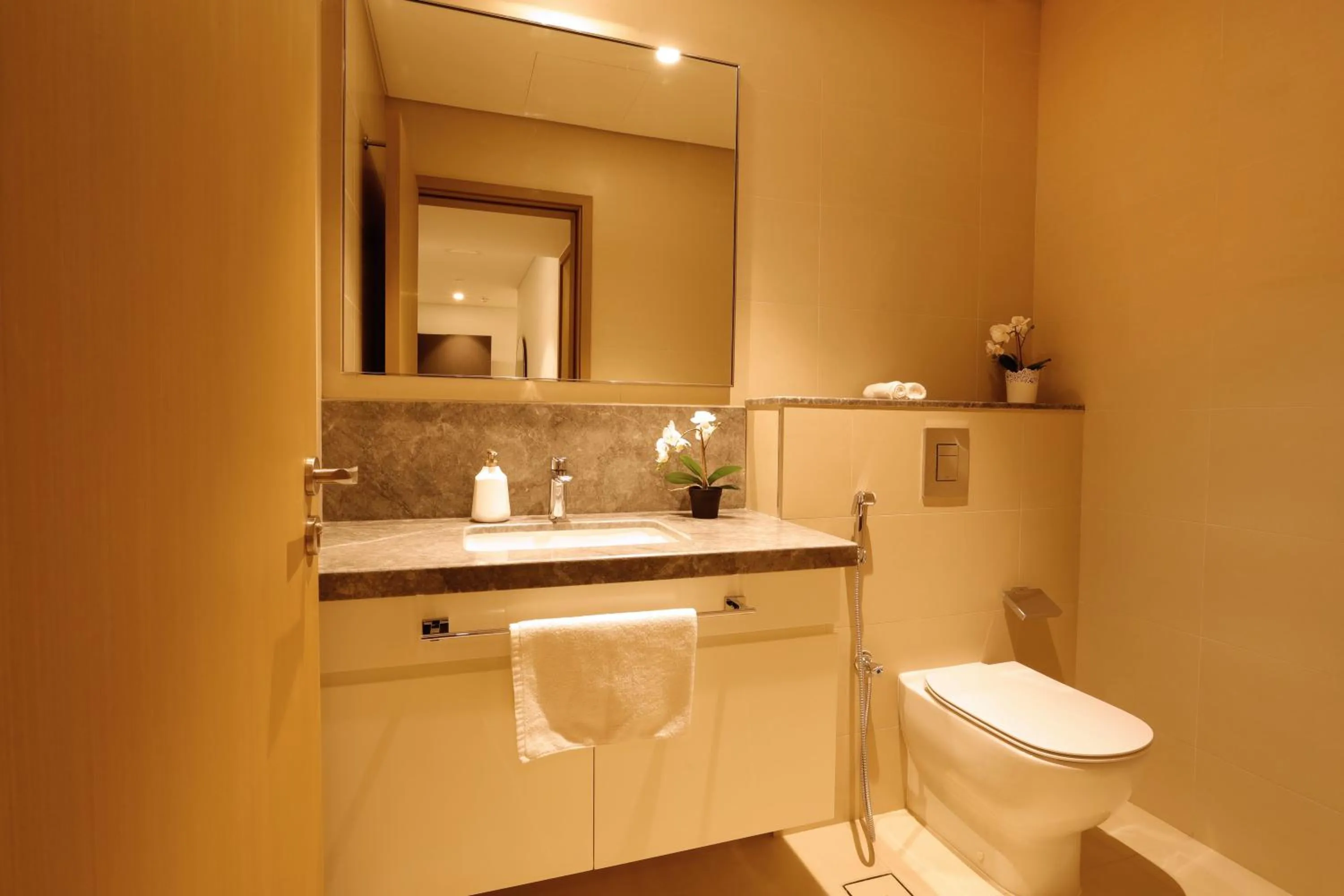 Toilet in Elegant Apartment with Direct access to Dubai Mall