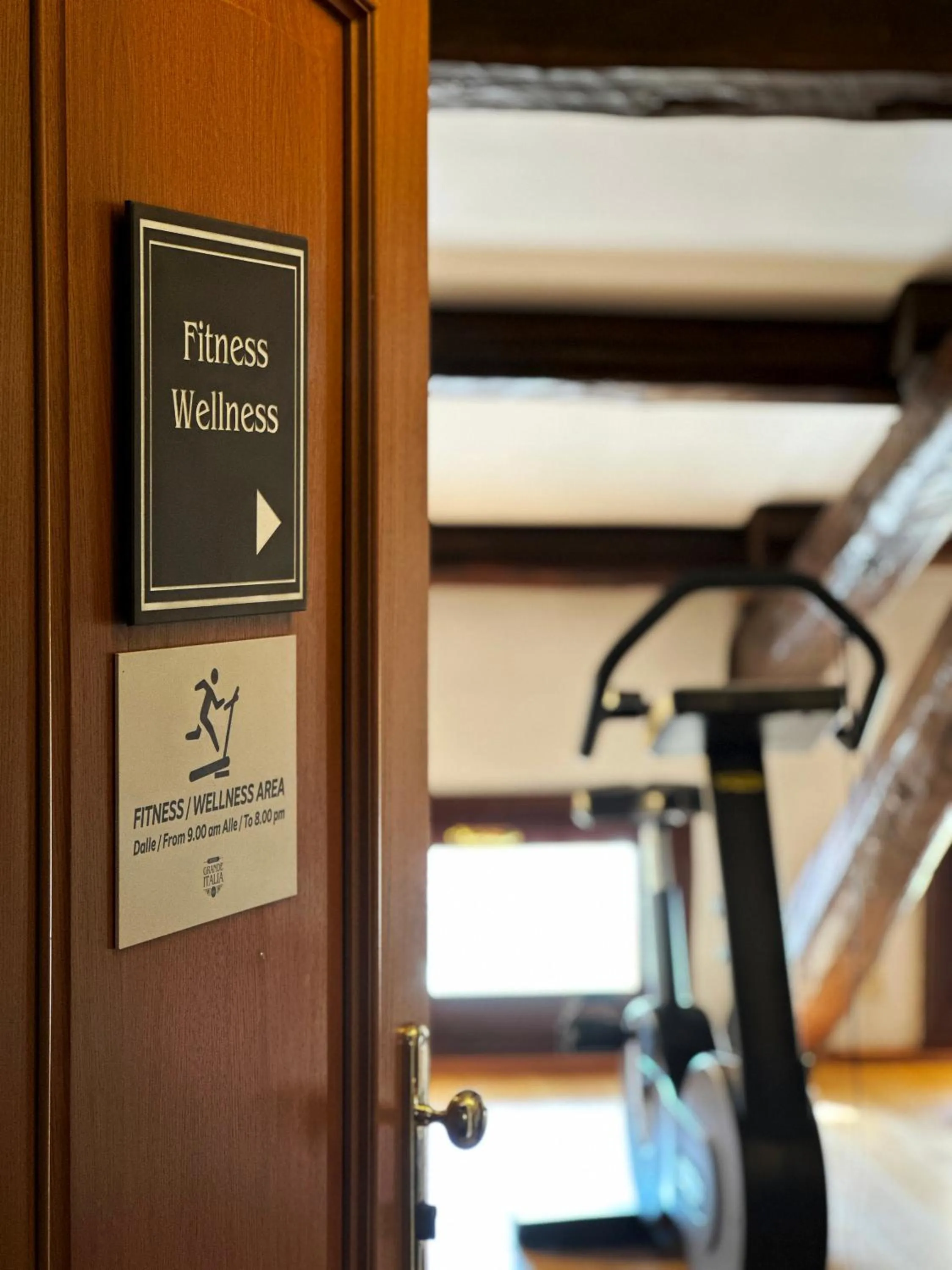 Fitness centre/facilities in Hotel Grande Italia