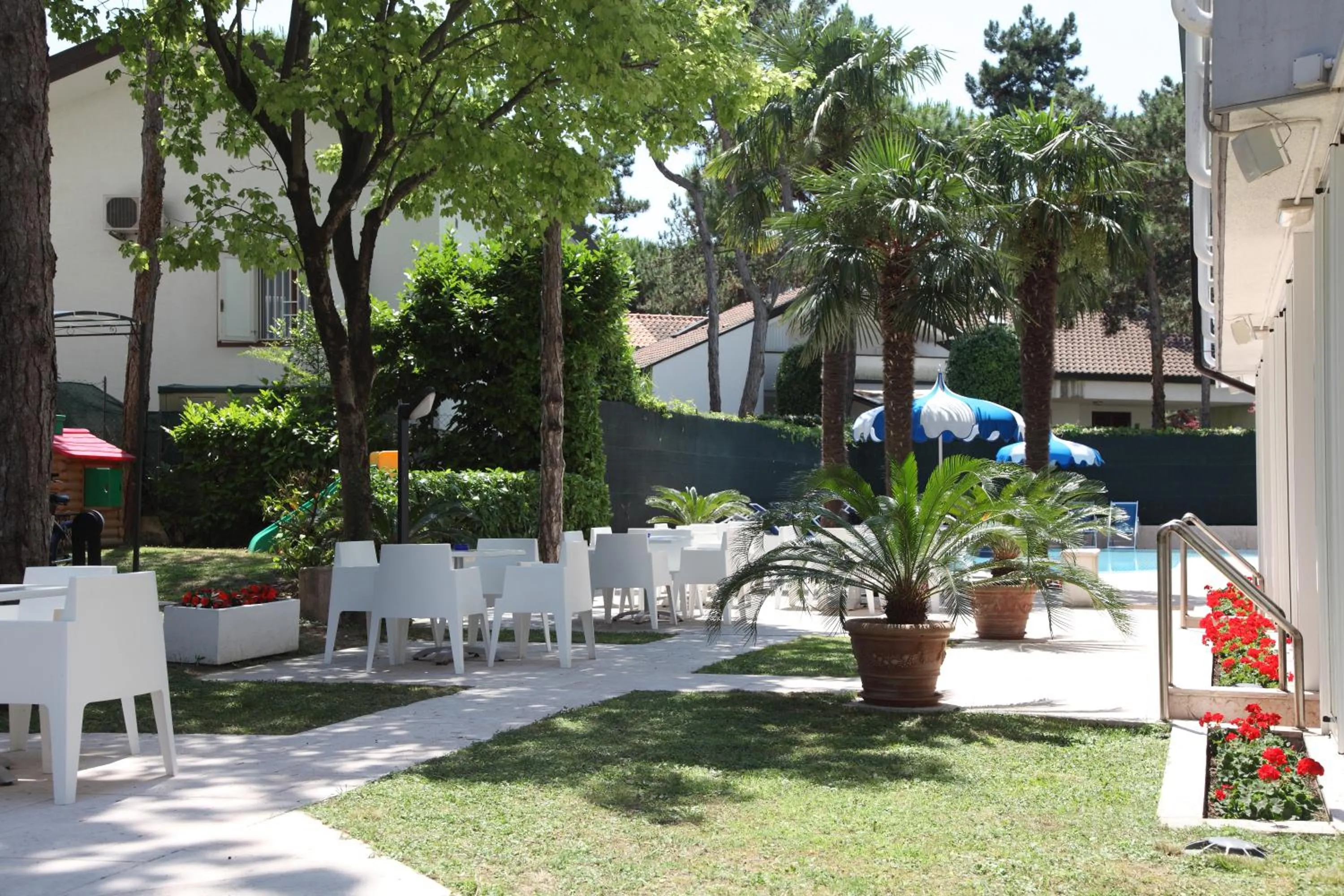 Garden view in Hotel Carlton