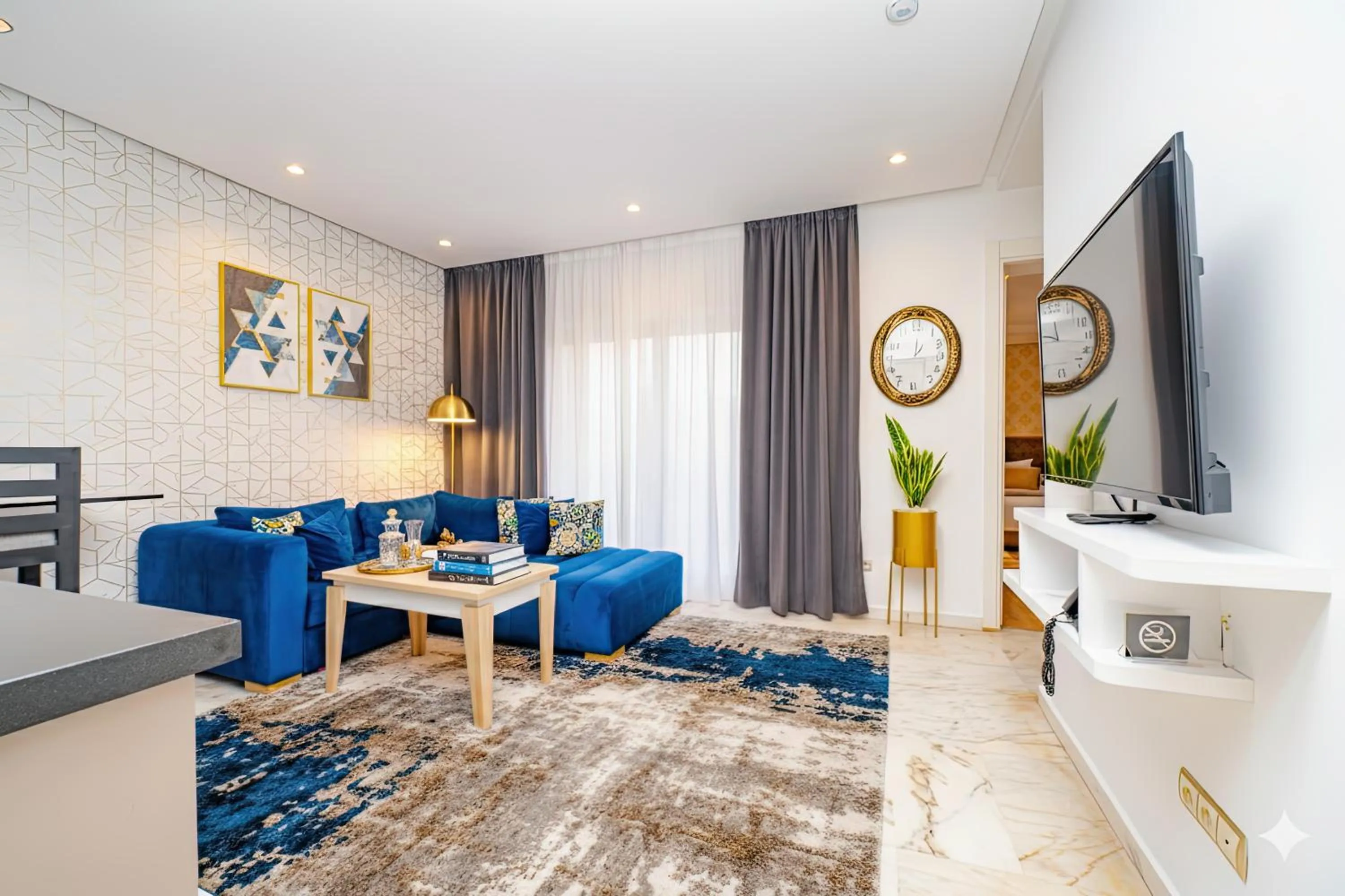 Living room in Family Aparthotel