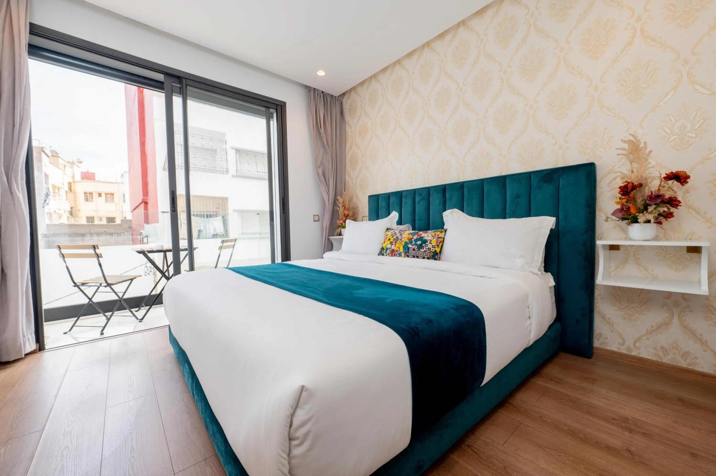 Bedroom, Bed in Family Aparthotel