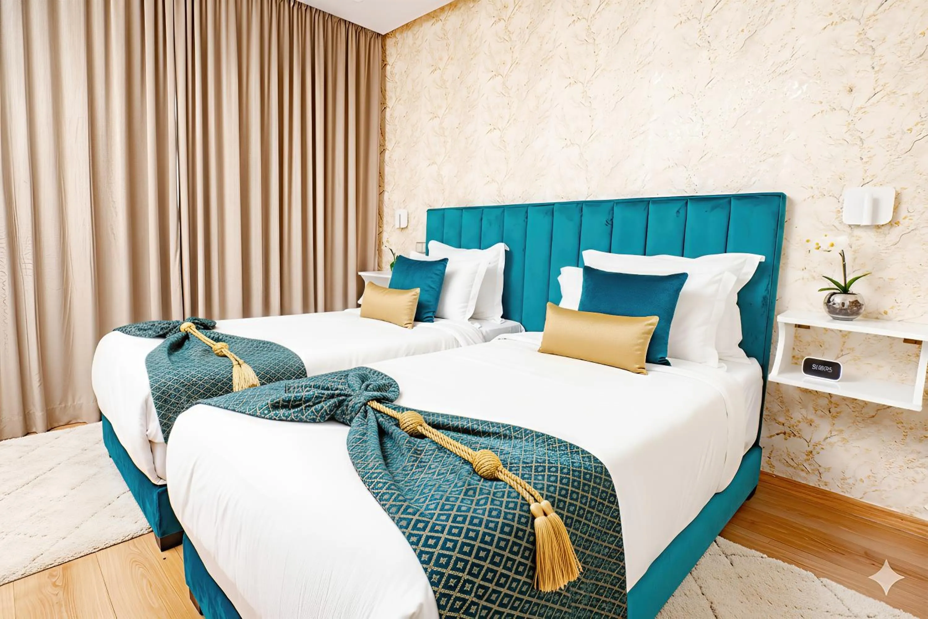 Bedroom, Bed in Family Aparthotel