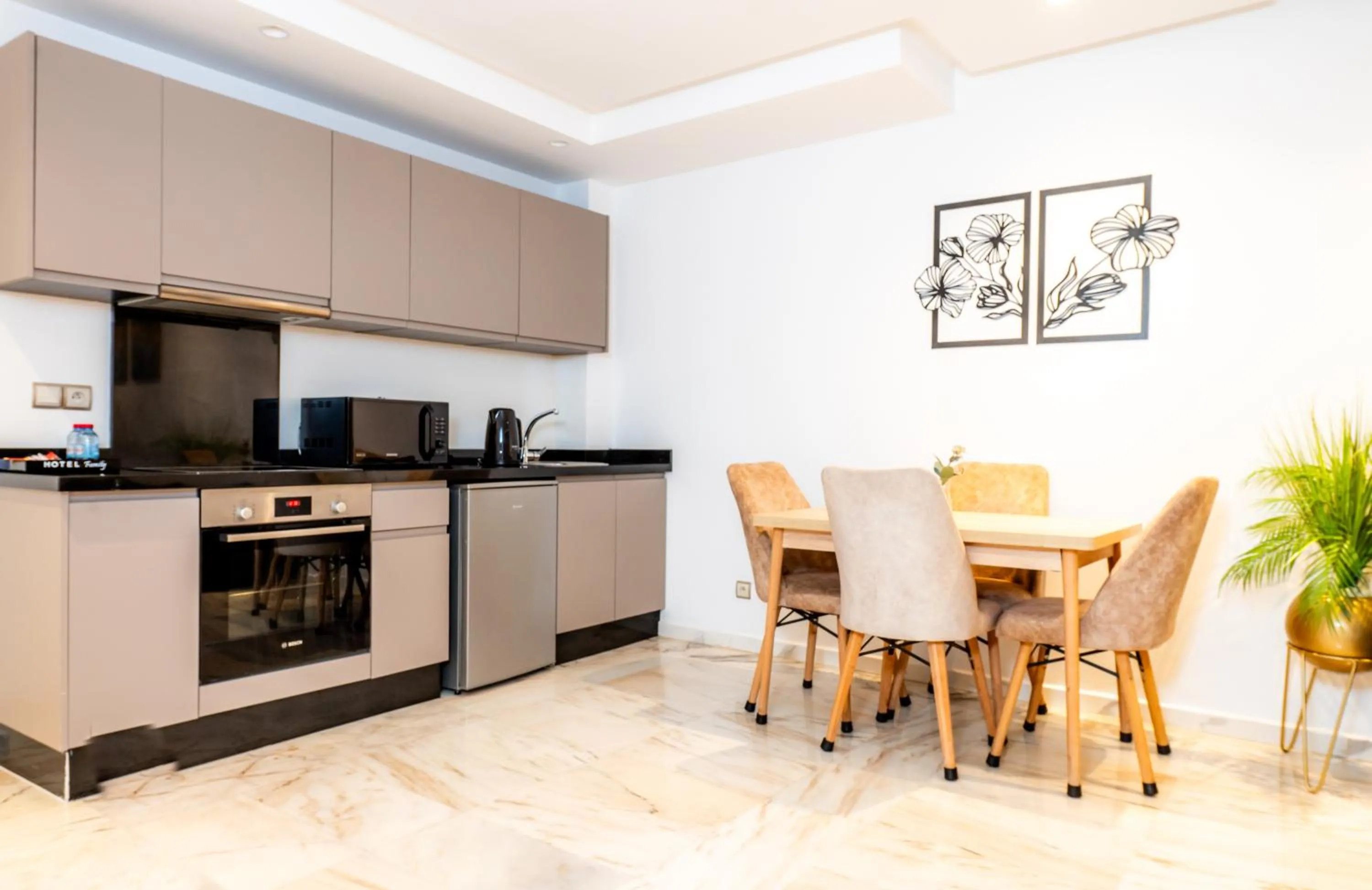 Kitchen or kitchenette in Family Aparthotel