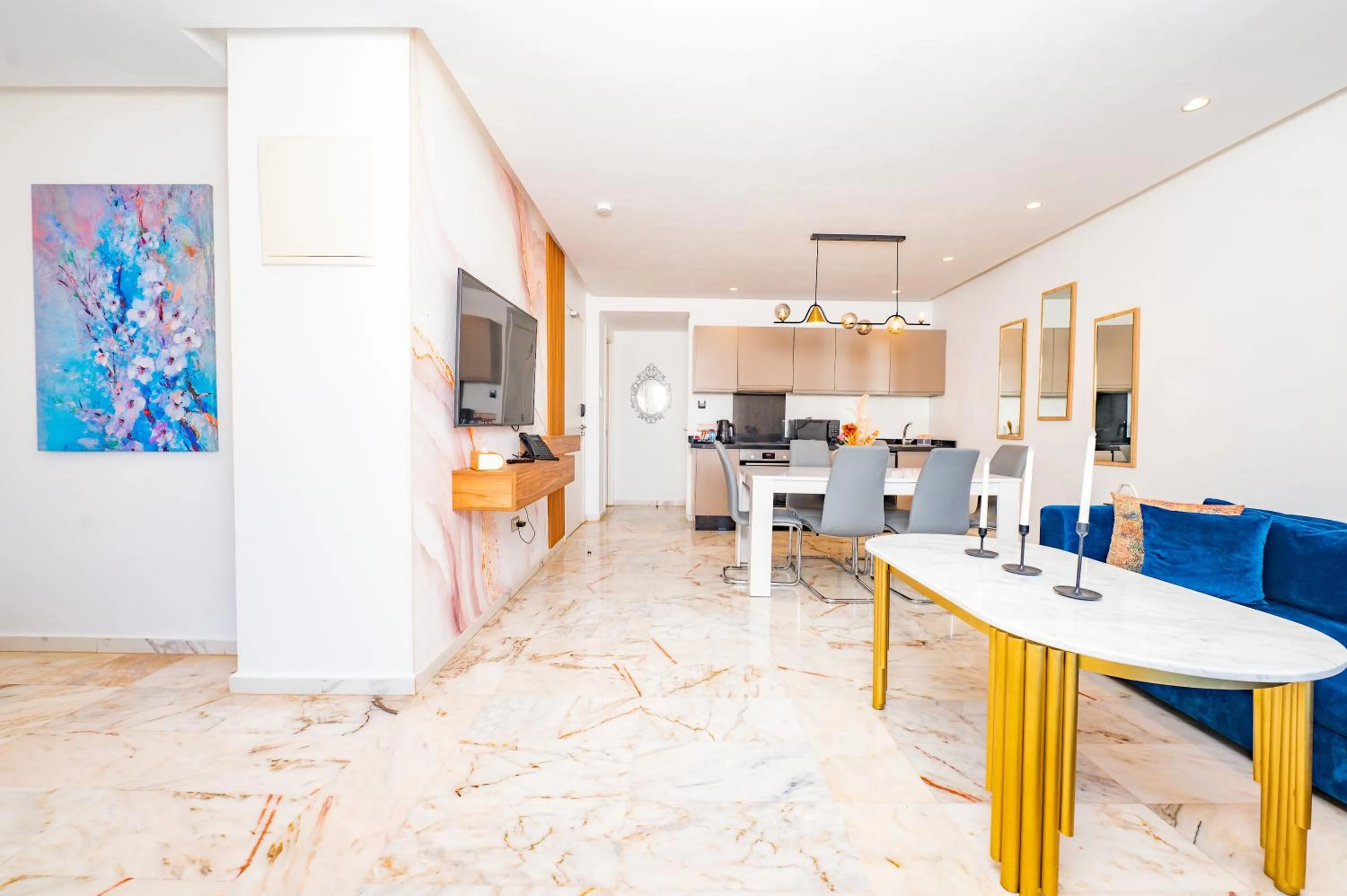 Living room in Family Aparthotel