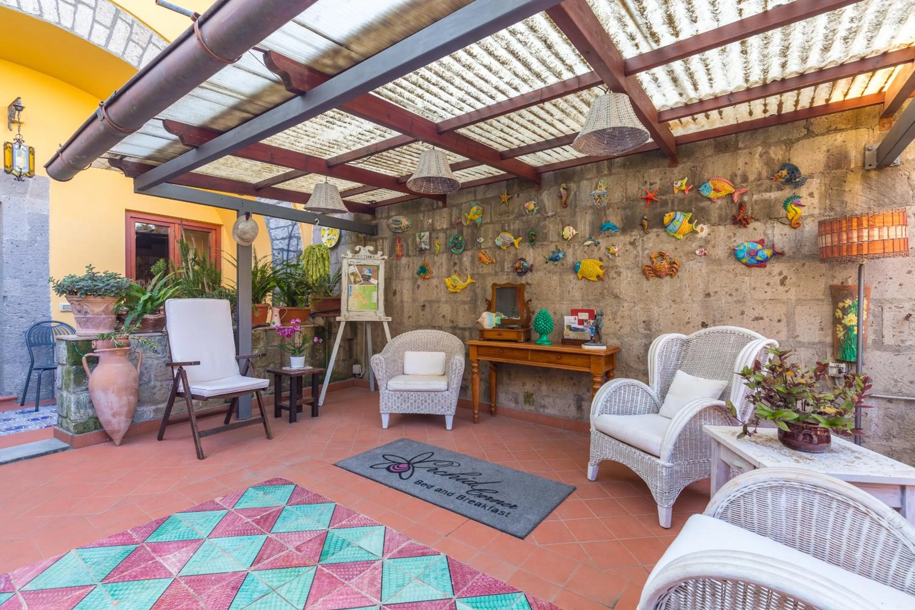 Patio in Orchid Corner Guesthouse