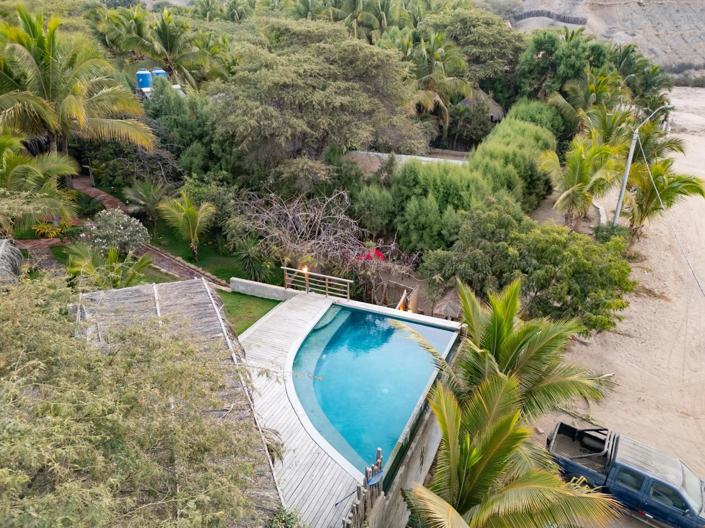 Swimming pool in Hospedaje La Quebrada