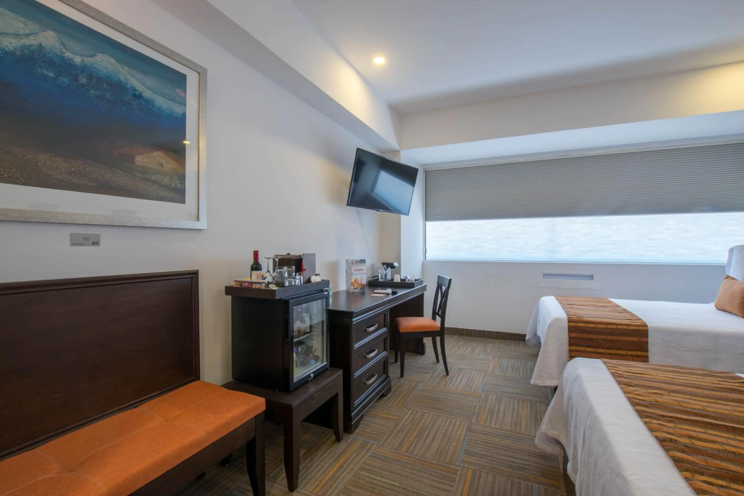 Bedroom, Bed in Hotel Stadium Leon