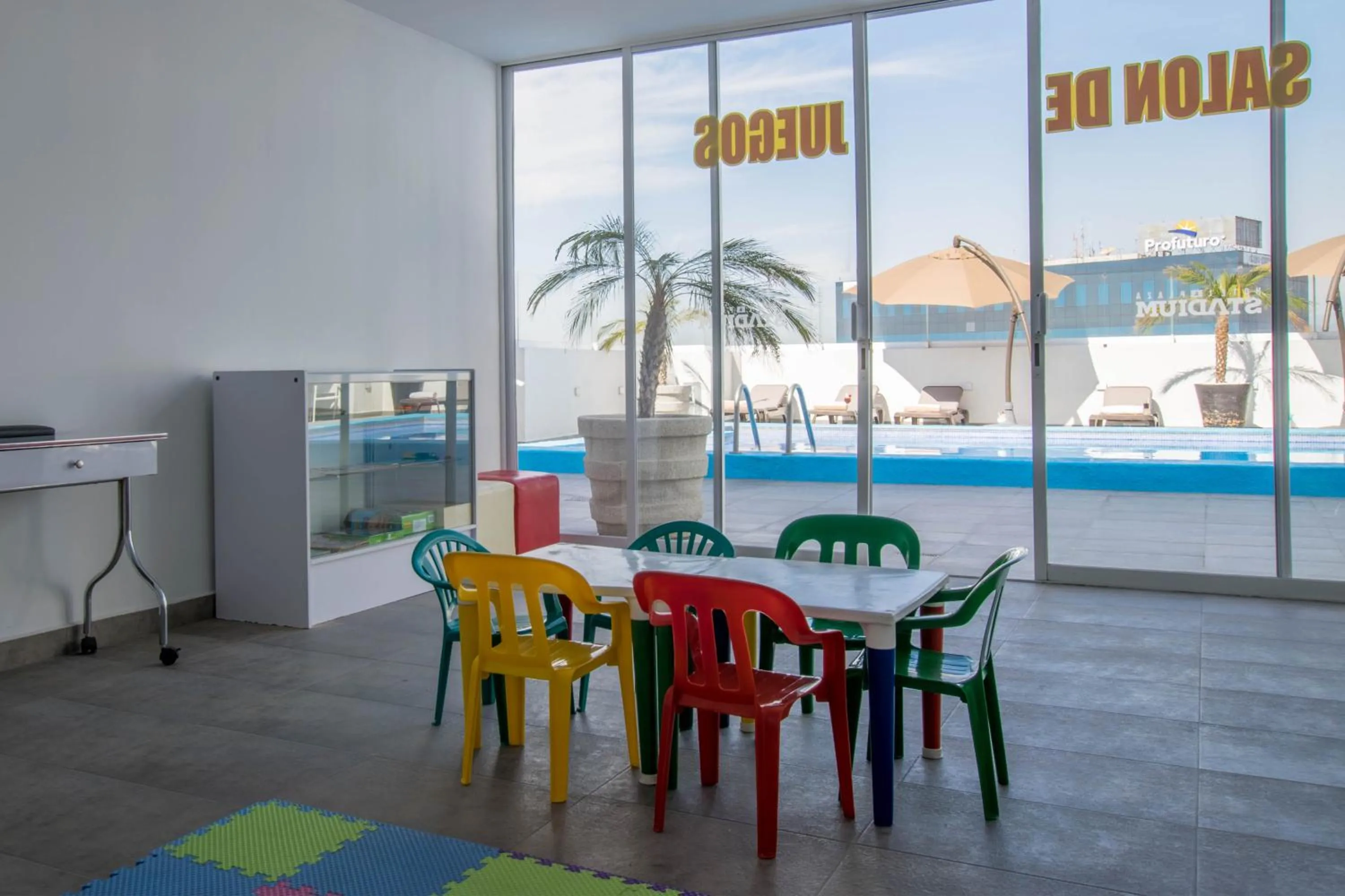 Children play ground in Hotel Stadium Leon
