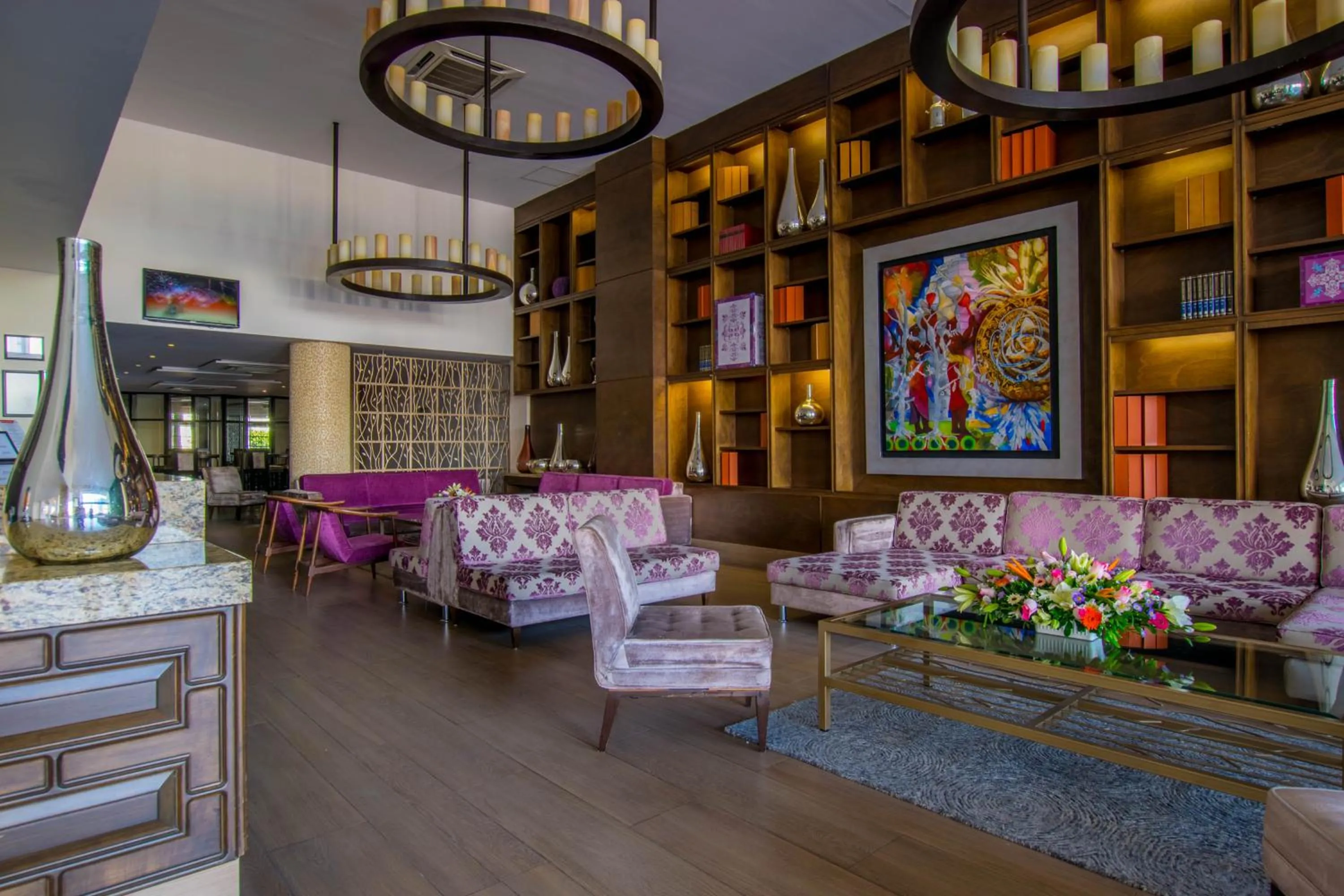 Lobby or reception in Hotel Stadium Leon