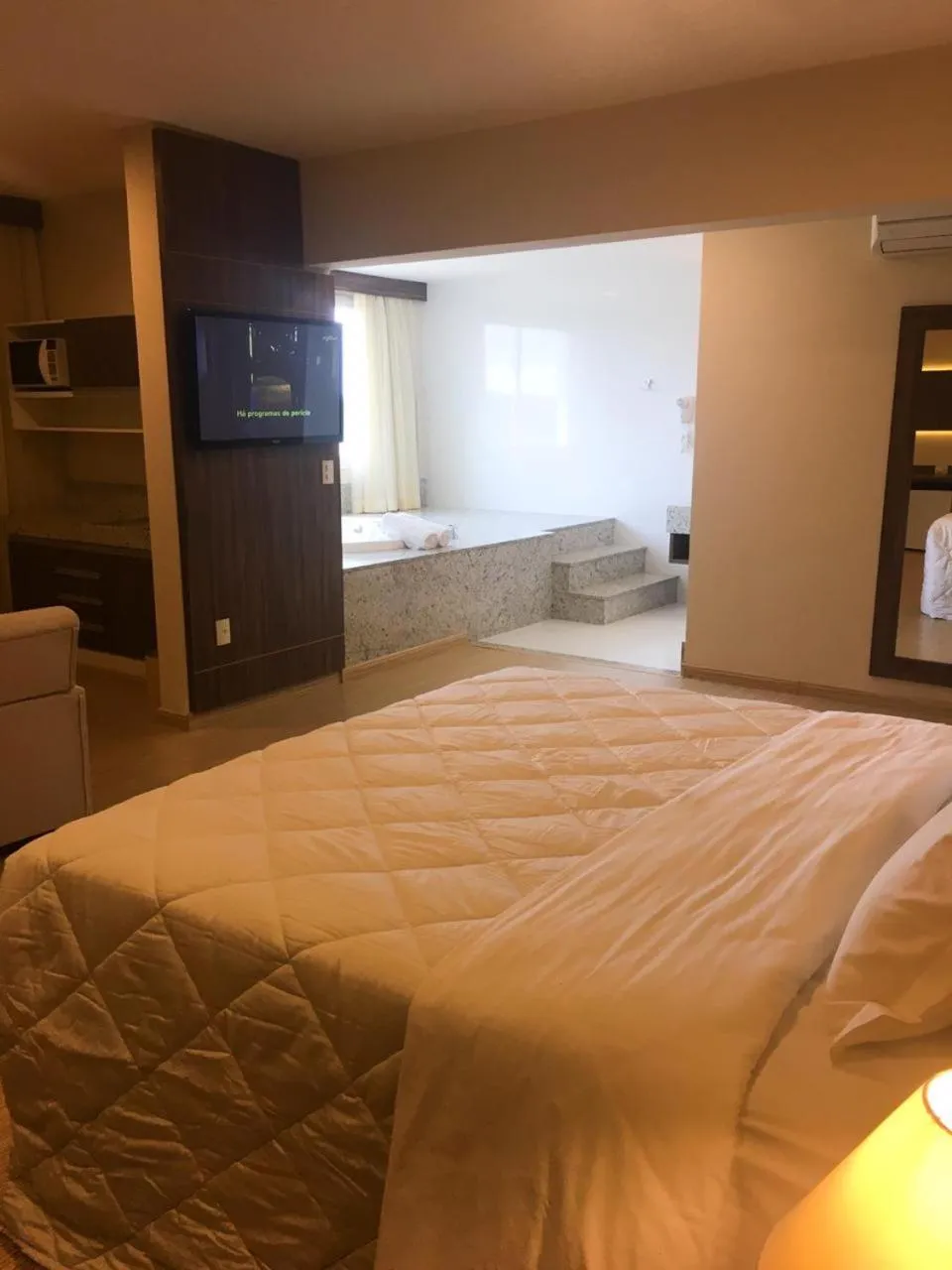 Bed in Hotel Mirante São Brás