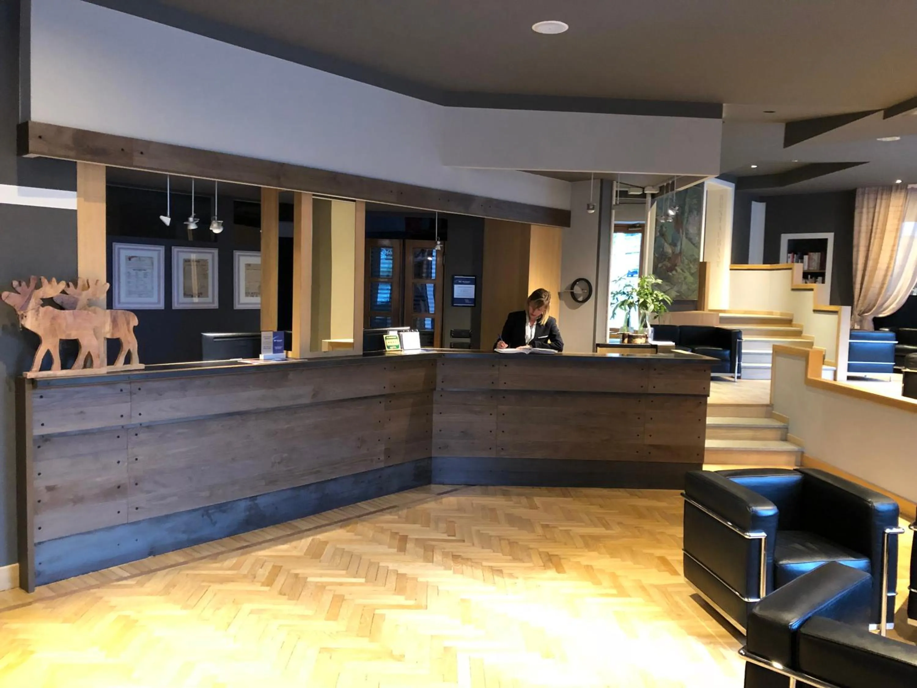 Lobby or reception in Hotel Alla Posta