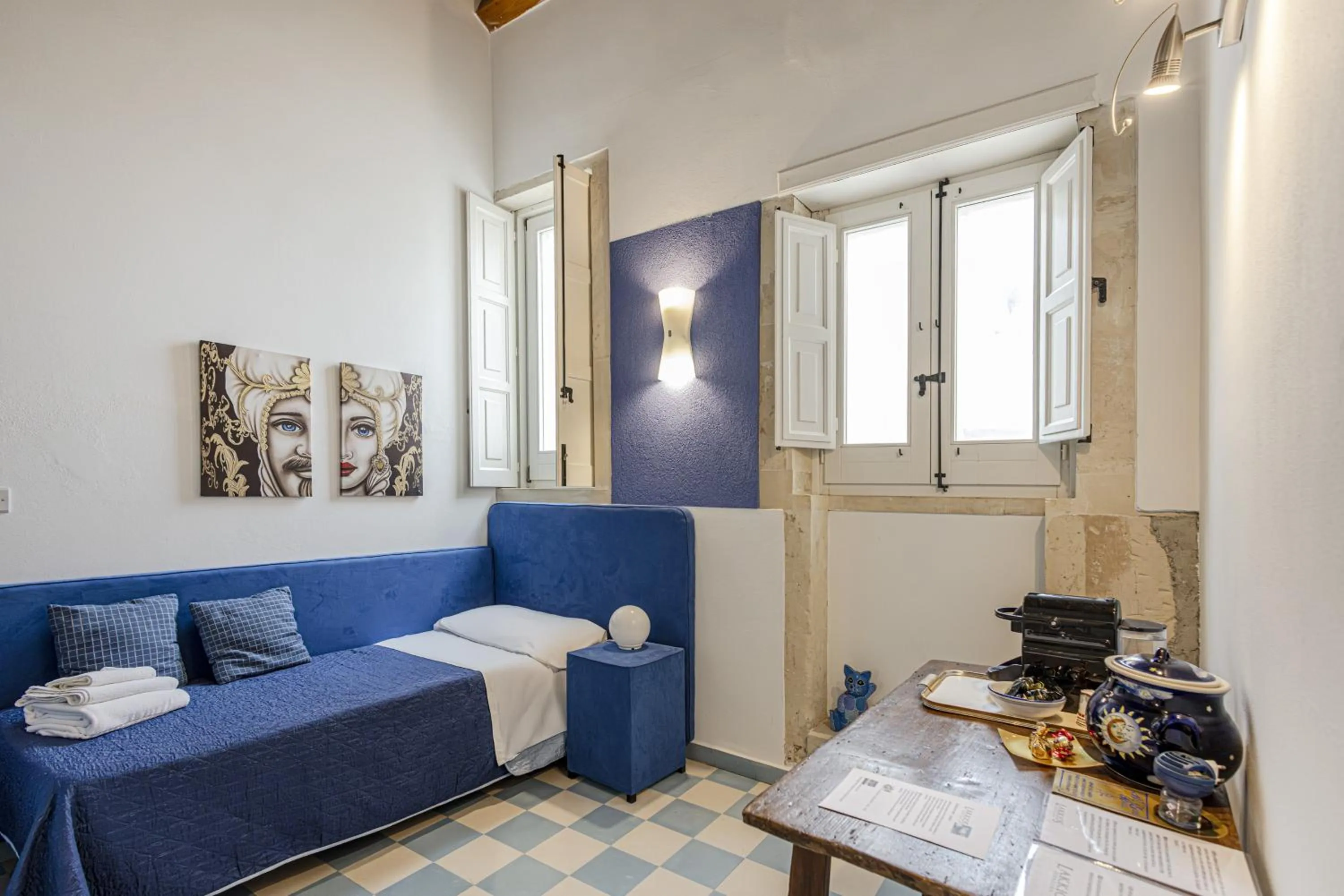 Bed in Lakkios charming suites and rooms