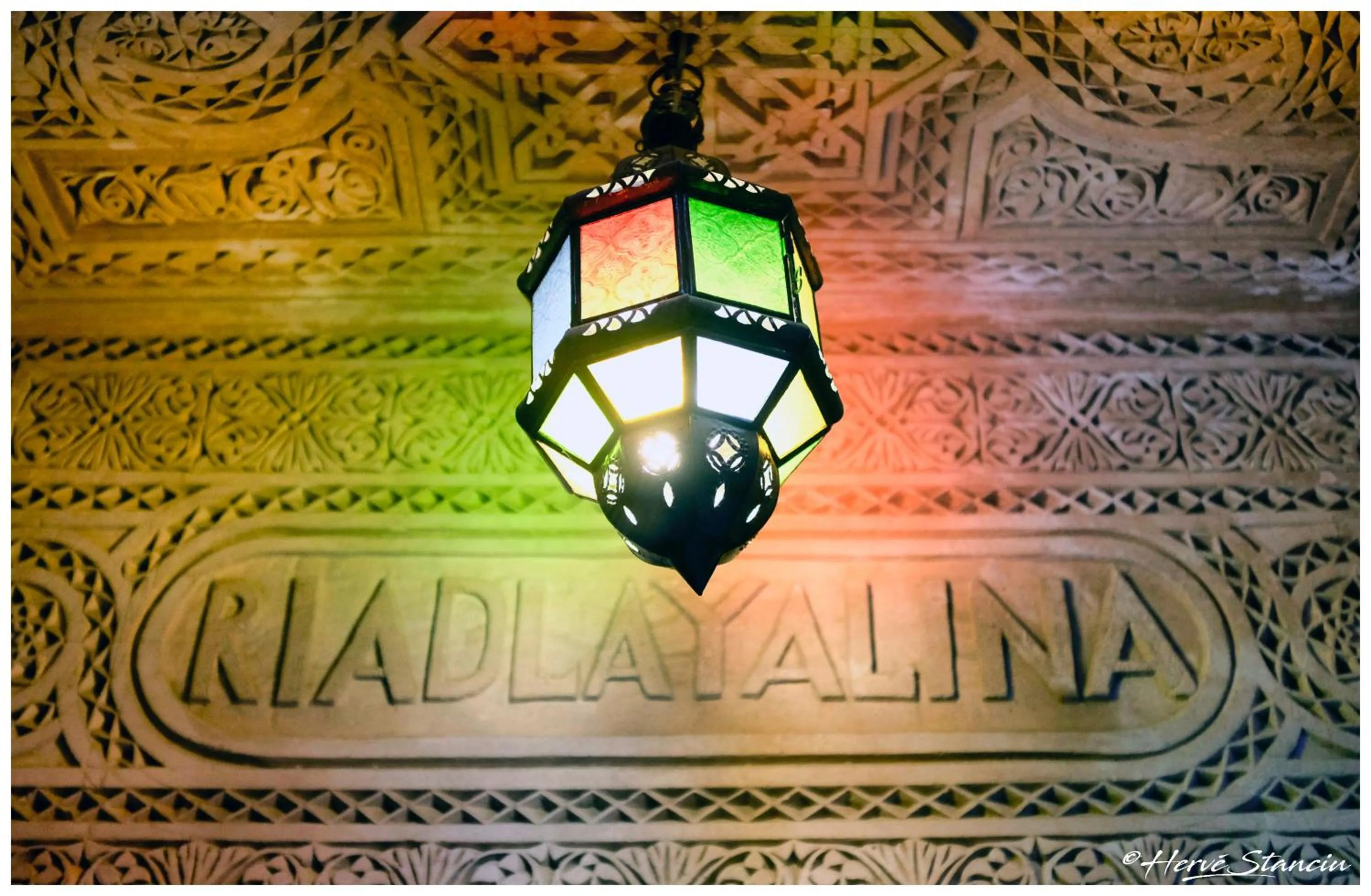 Decorative detail in Riad Layalina Fes