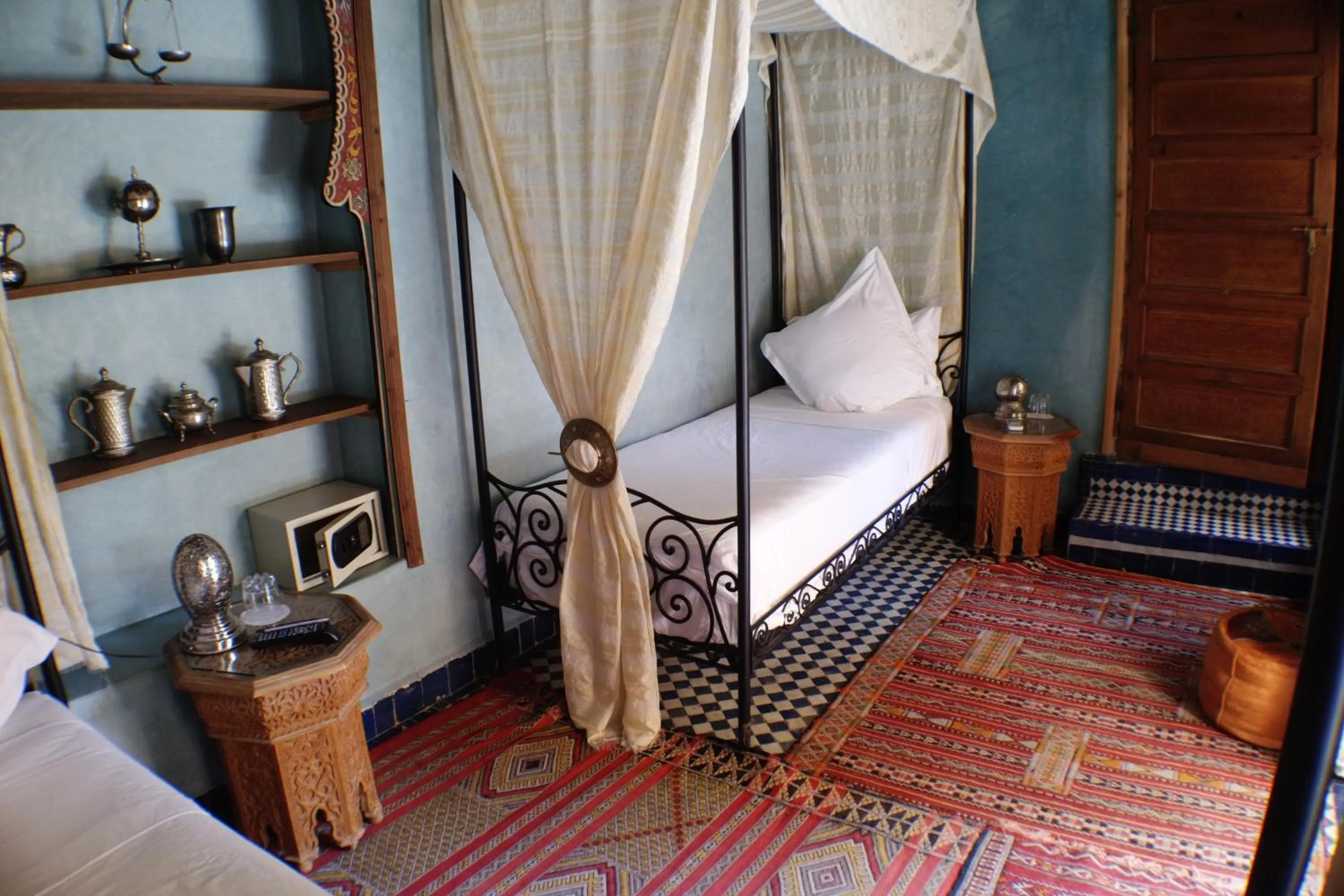 Bed in Riad Layalina Fes