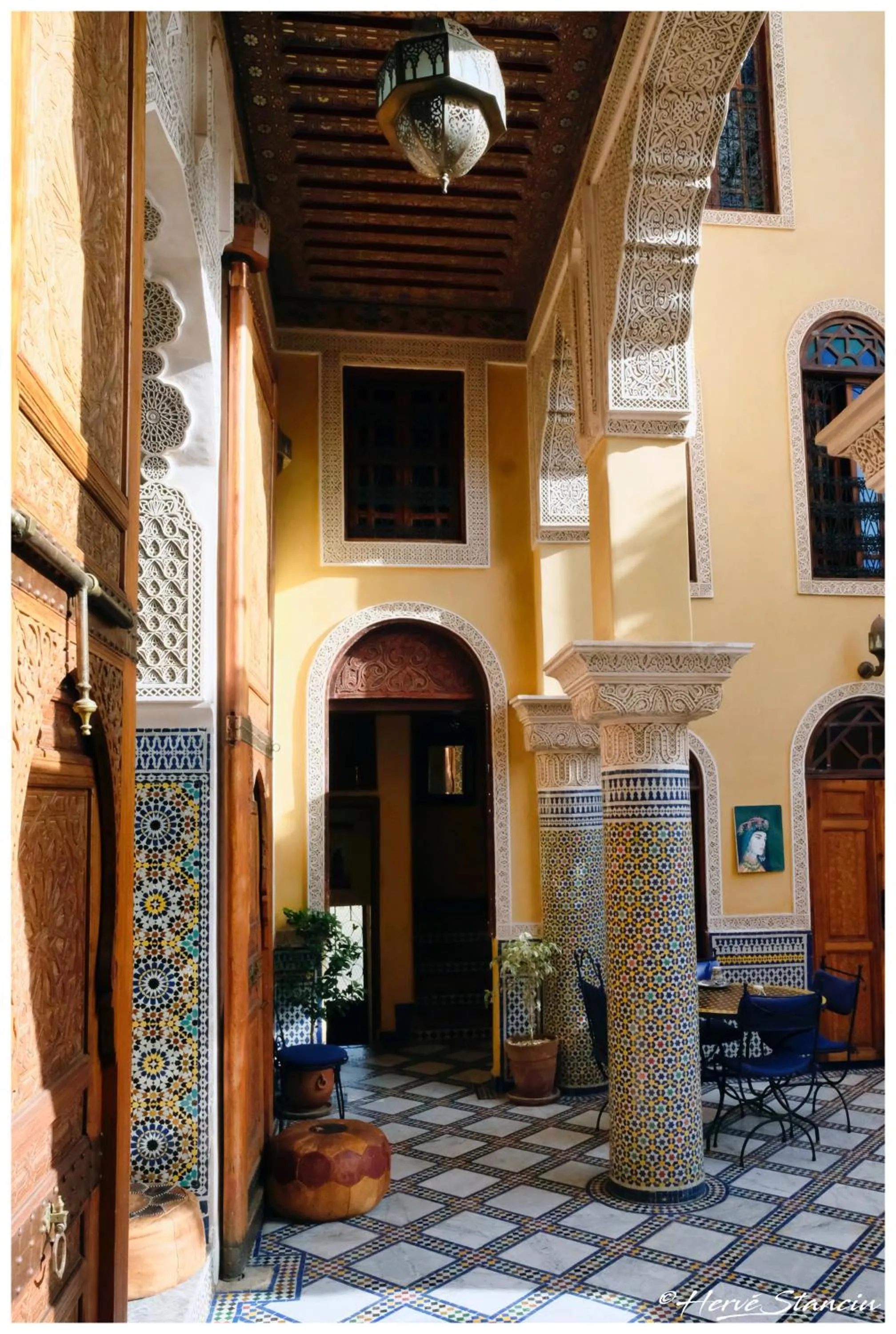 Decorative detail in Riad Layalina Fes