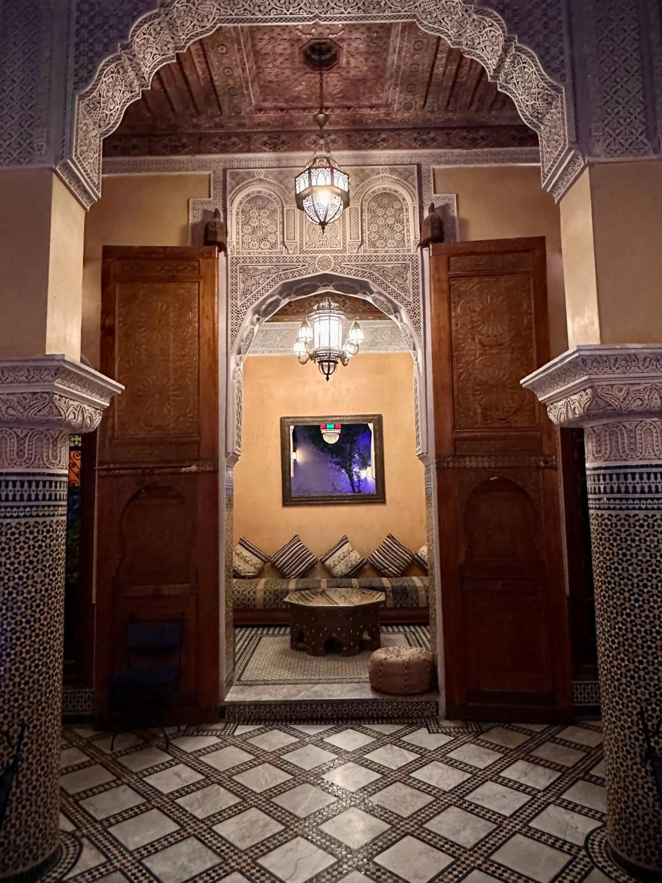 Living room in Riad Layalina Fes