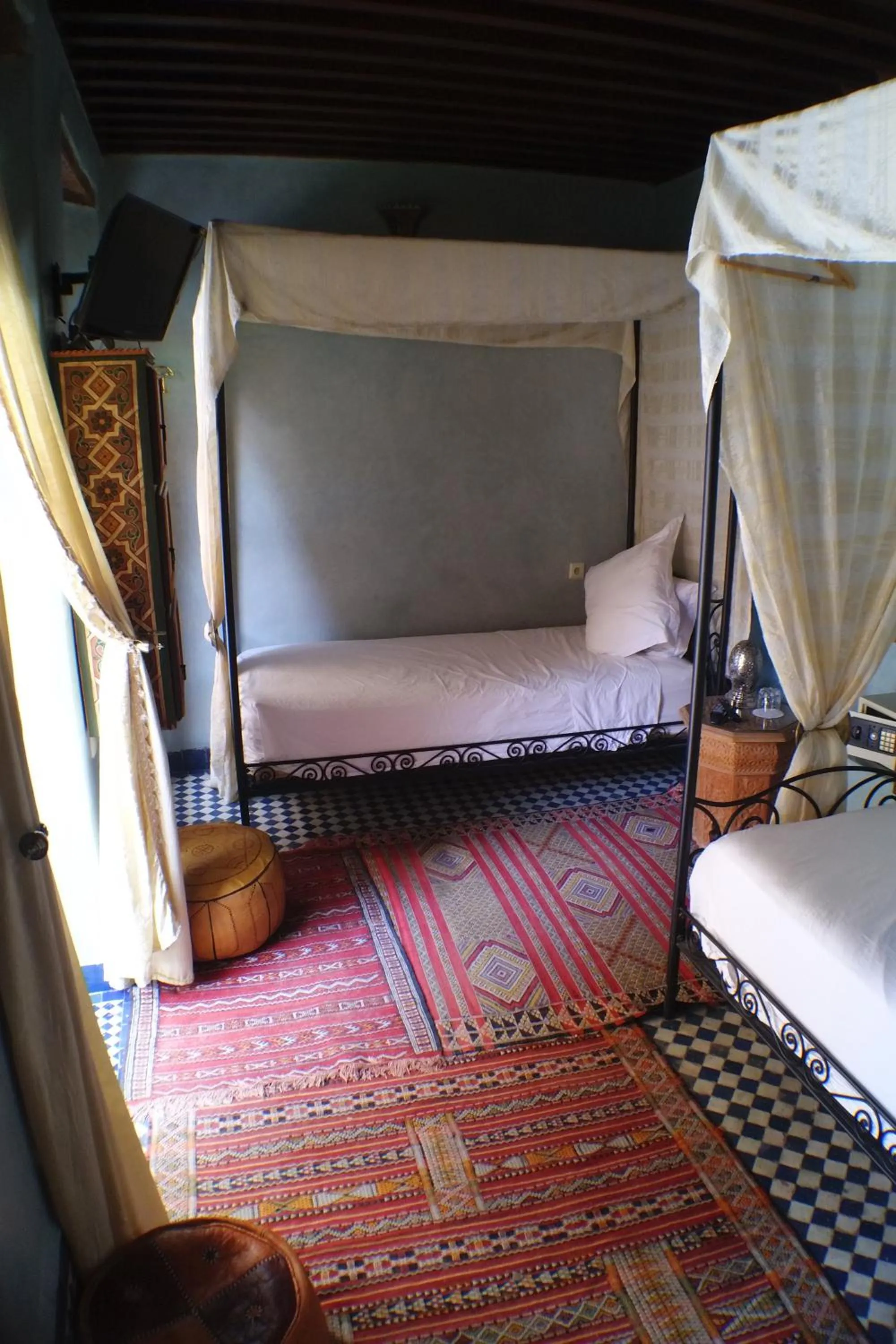 Bed in Riad Layalina Fes