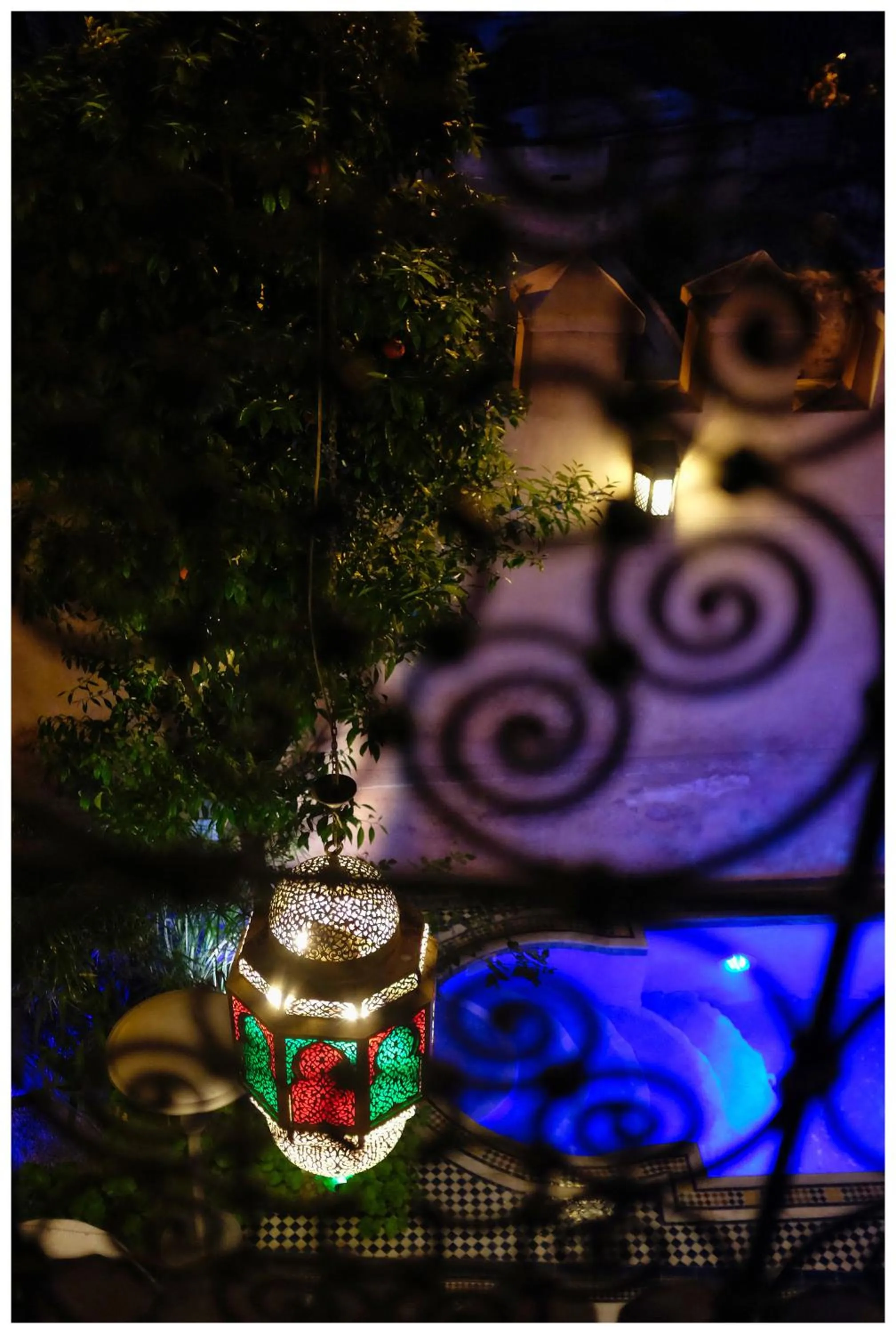 Decorative detail in Riad Layalina Fes