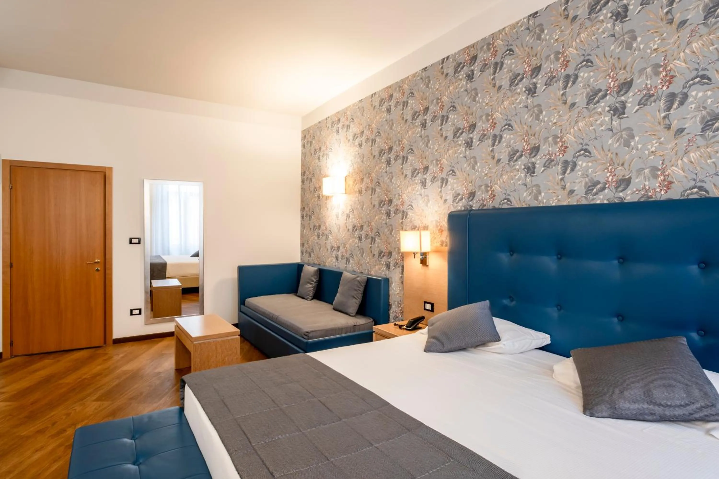 Bed in Hotel Accademia