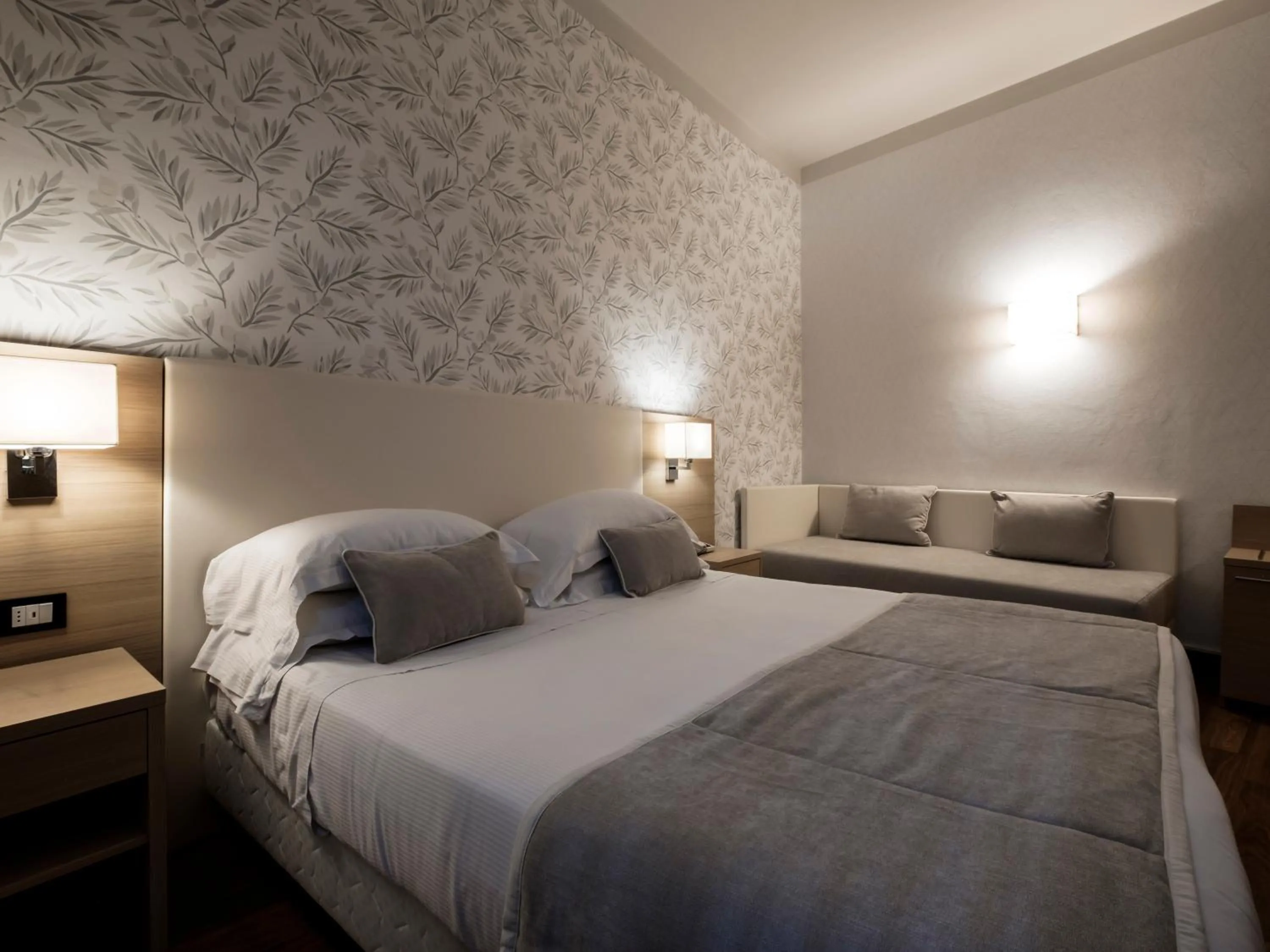 Bed in Hotel Accademia