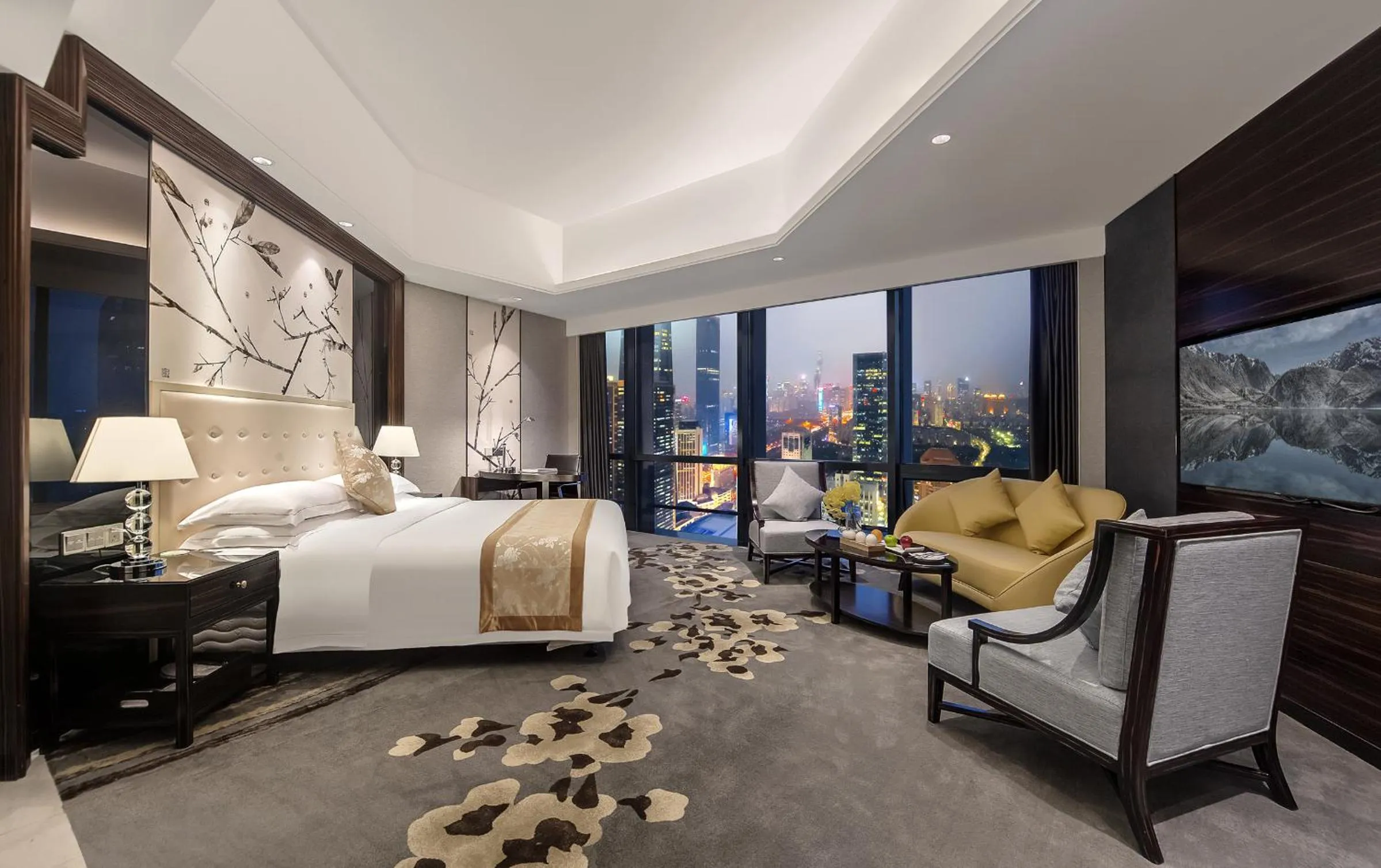 Bed in Huaqiang Plaza Hotel Shenzhen