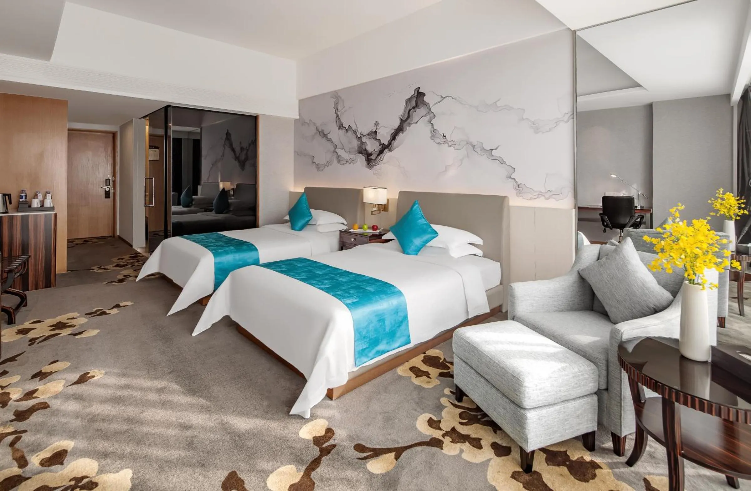 Bed in Huaqiang Plaza Hotel Shenzhen