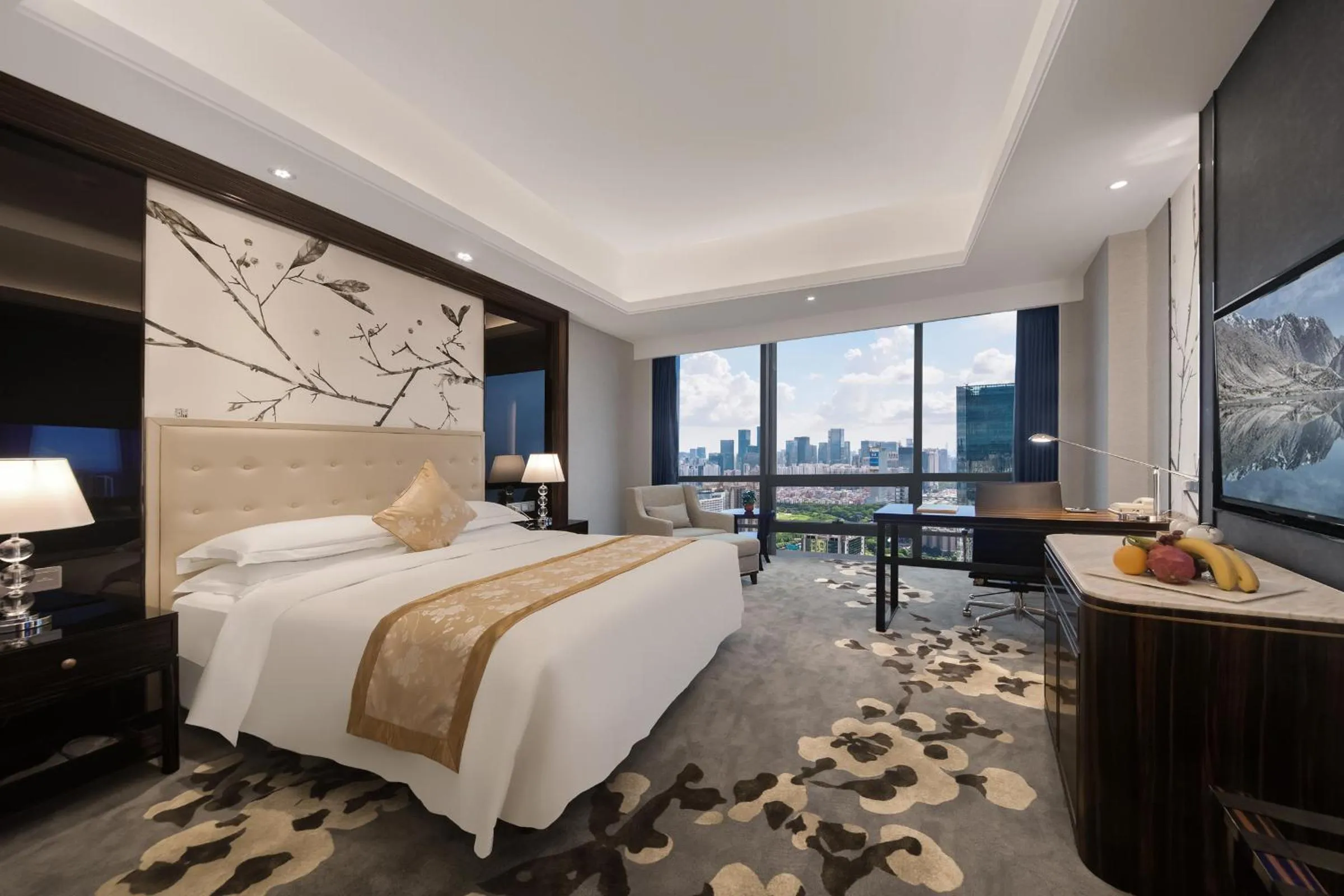 Bed in Huaqiang Plaza Hotel Shenzhen