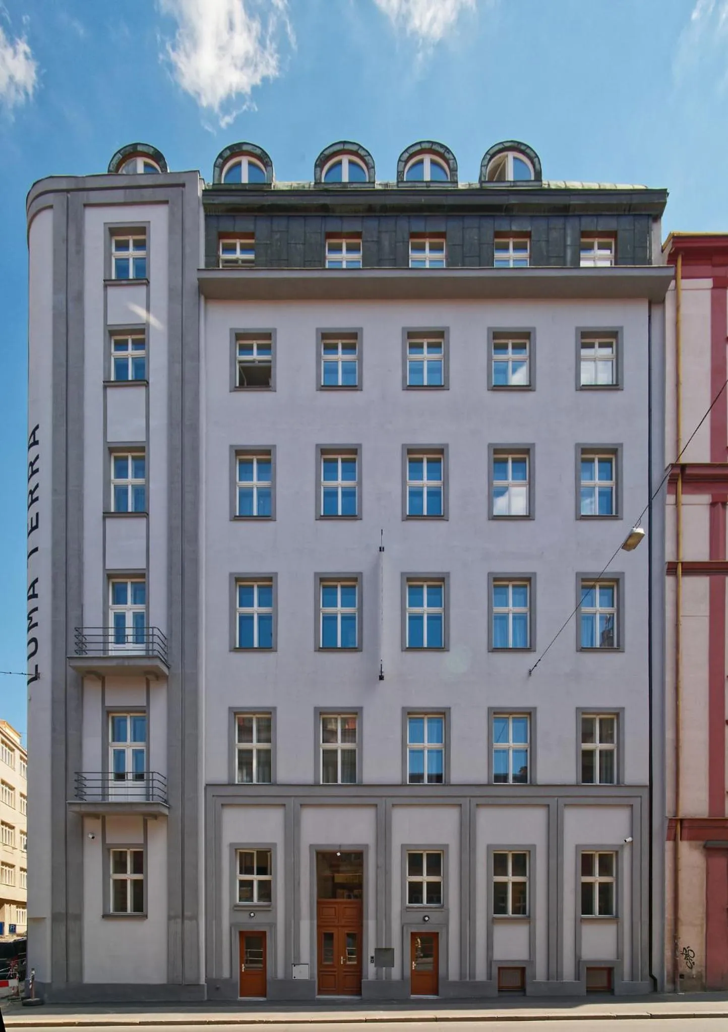 Property building in Luma Terra Prague Hostel