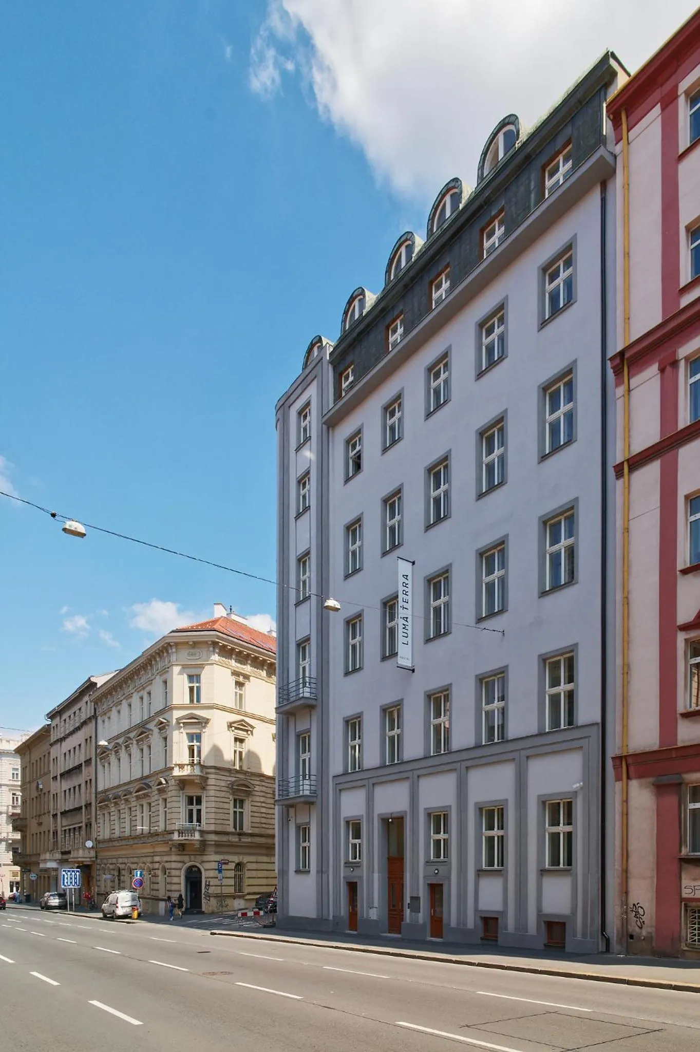Property building in Luma Terra Prague Hostel