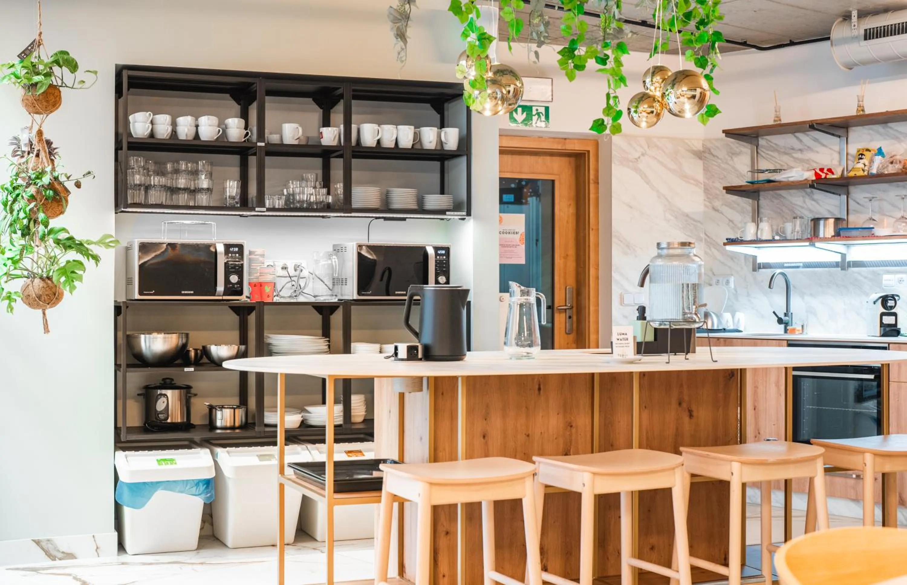 Kitchen or kitchenette in Luma Terra Prague Hostel