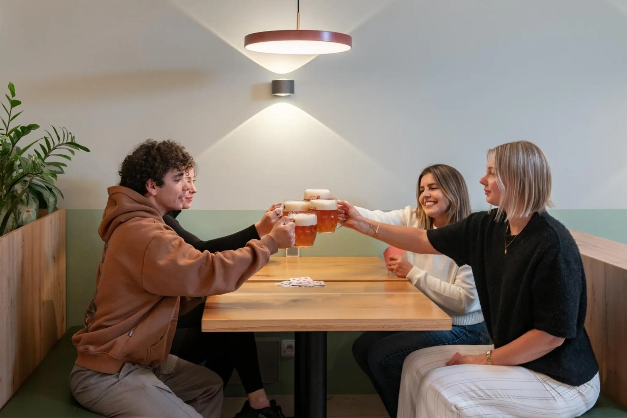 People in Luma Terra Prague Hostel