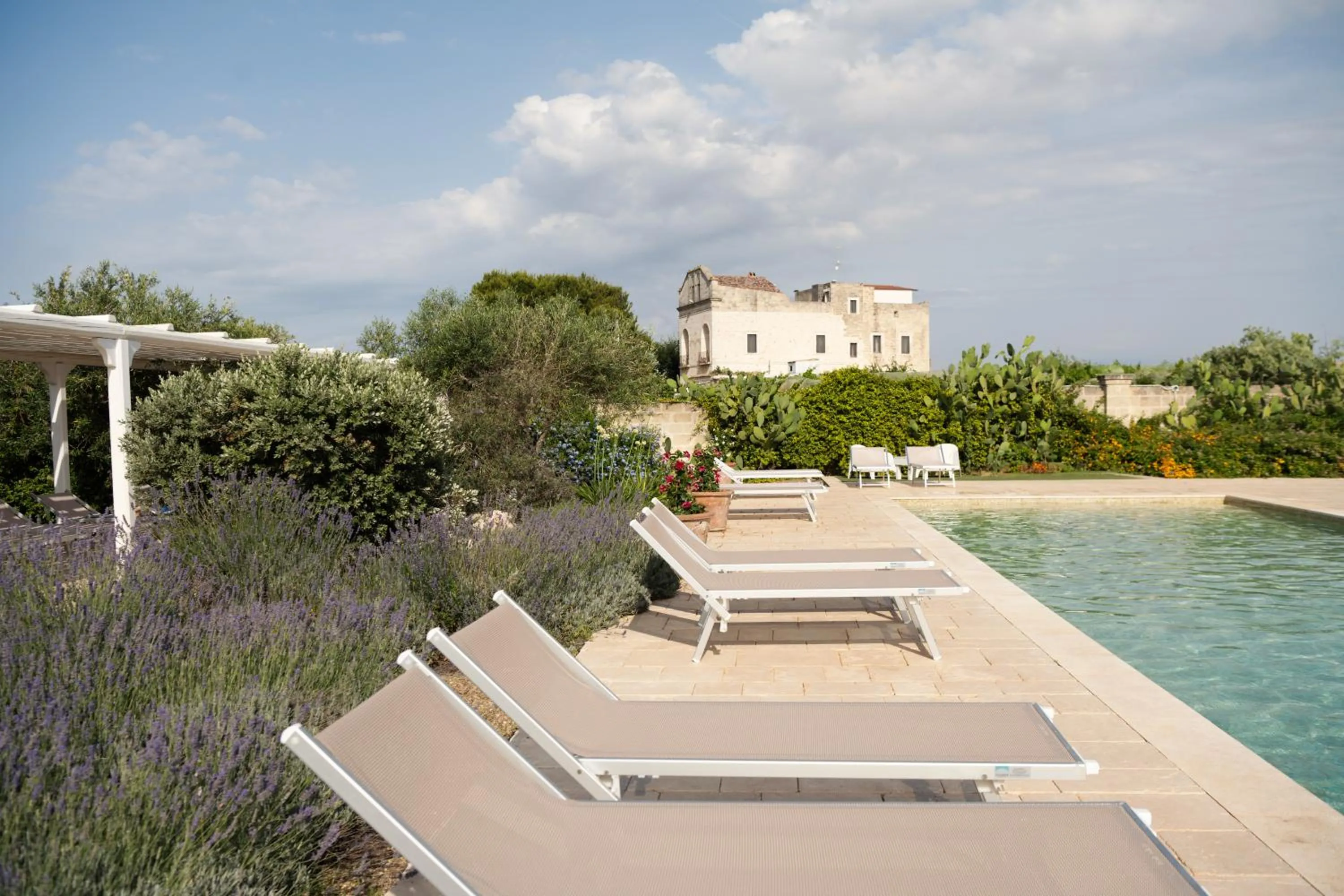 Pool view in Masseria Agrituristica Lama San Giorgio